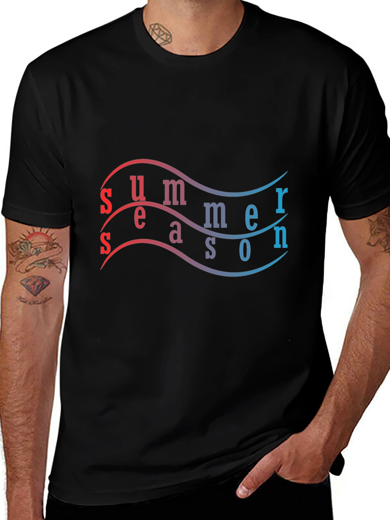 Summer Season Gradient T-Shirt
