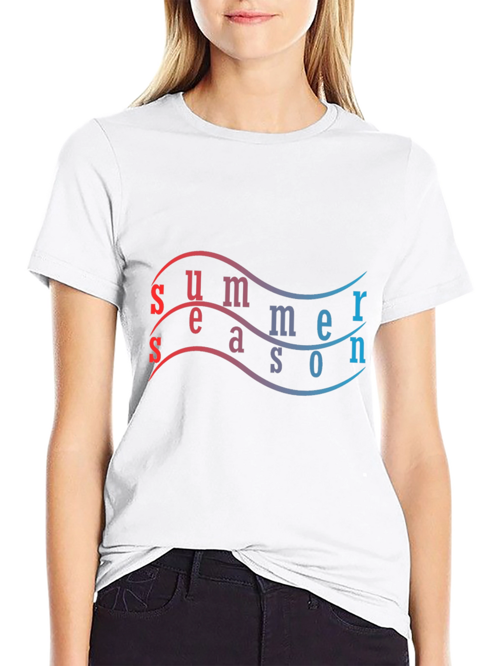 Summer Season Gradient T-Shirt