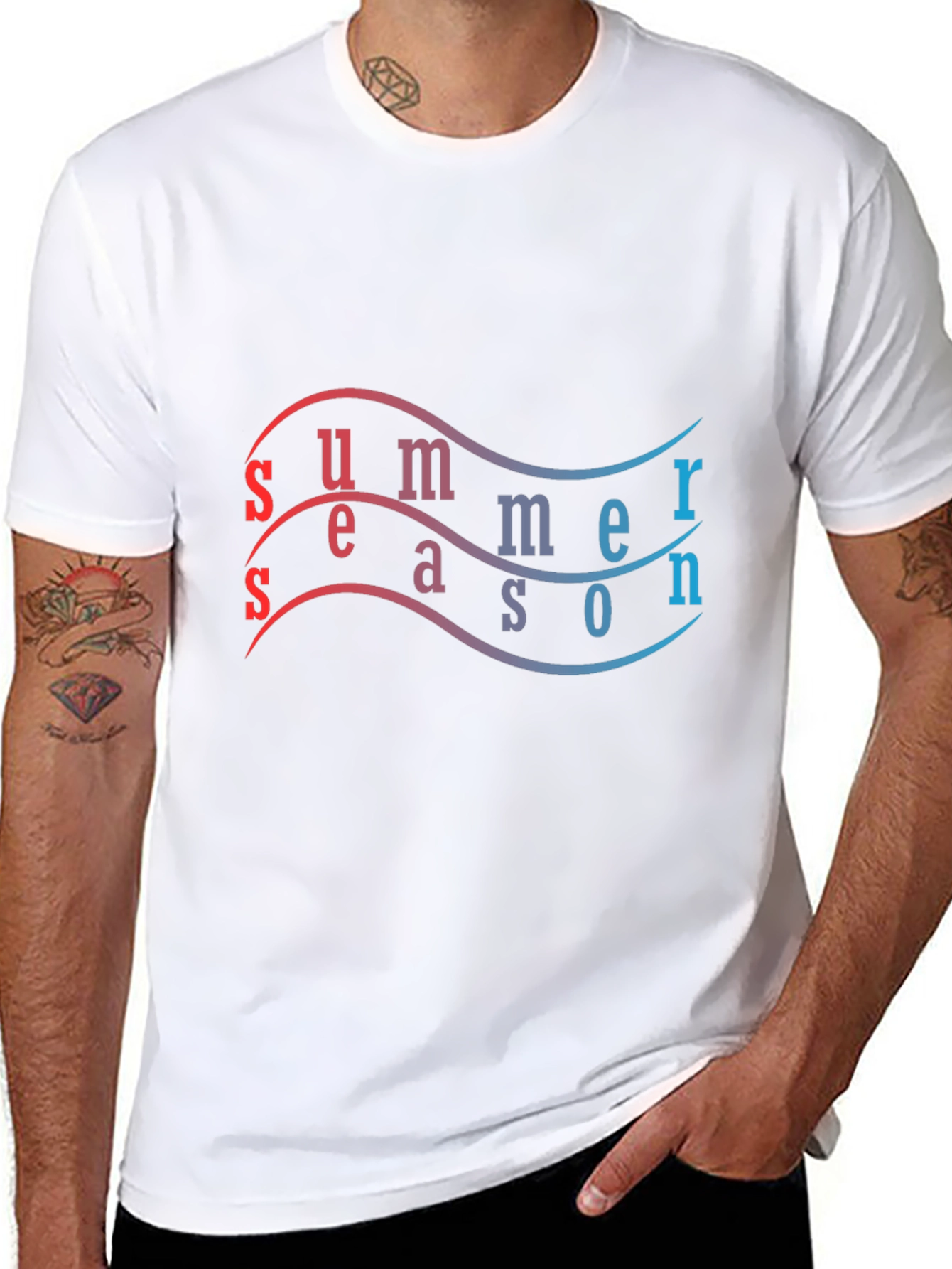 Summer Season Gradient T-Shirt