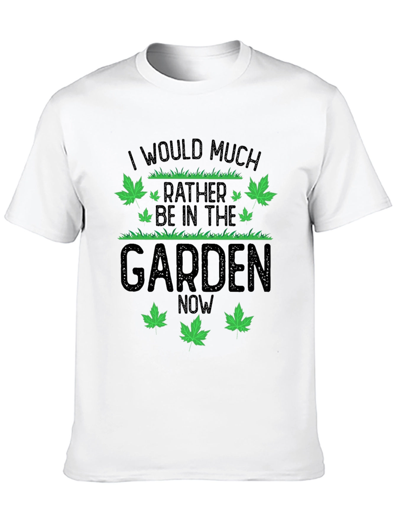 Gardener Humor T-Shirt: Id Rather Be in the Garden