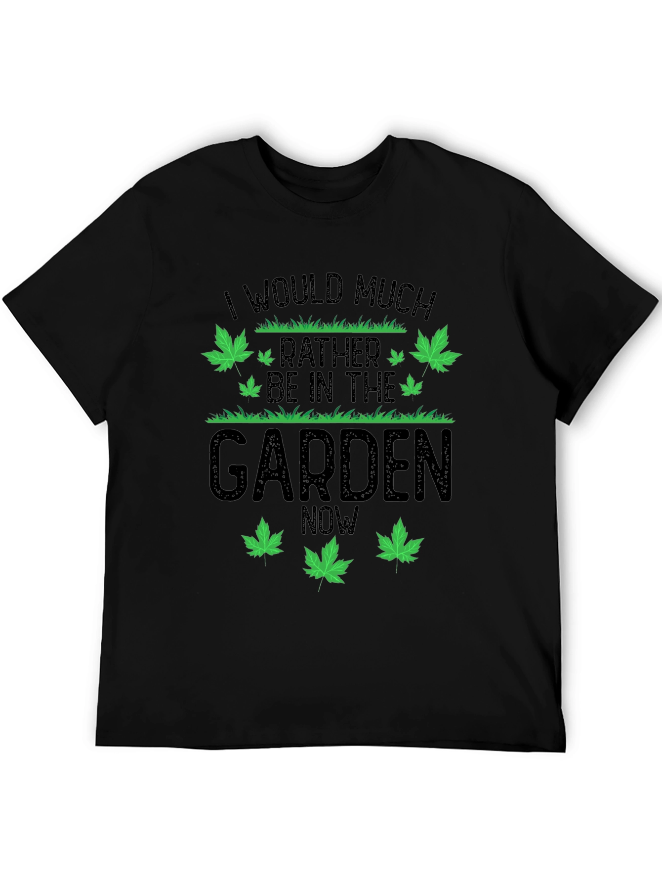 Gardener Humor T-Shirt: Id Rather Be in the Garden