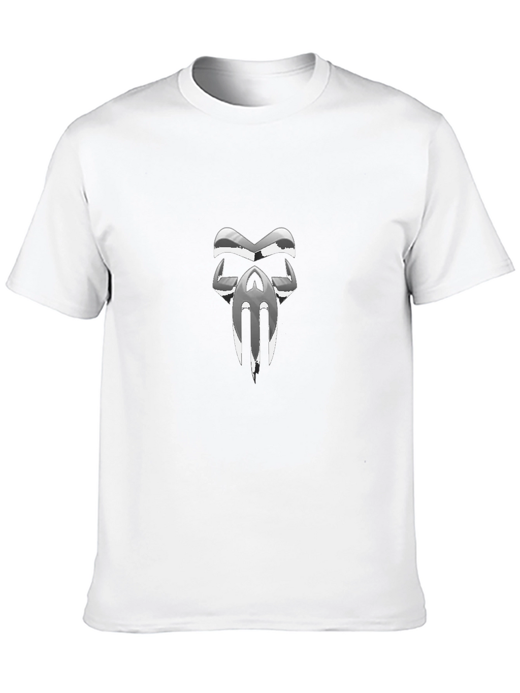 Chrome Skull Graphic Black T-Shirt