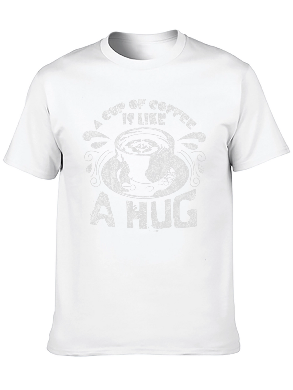Coffee is Like a Hug Black T-Shirt