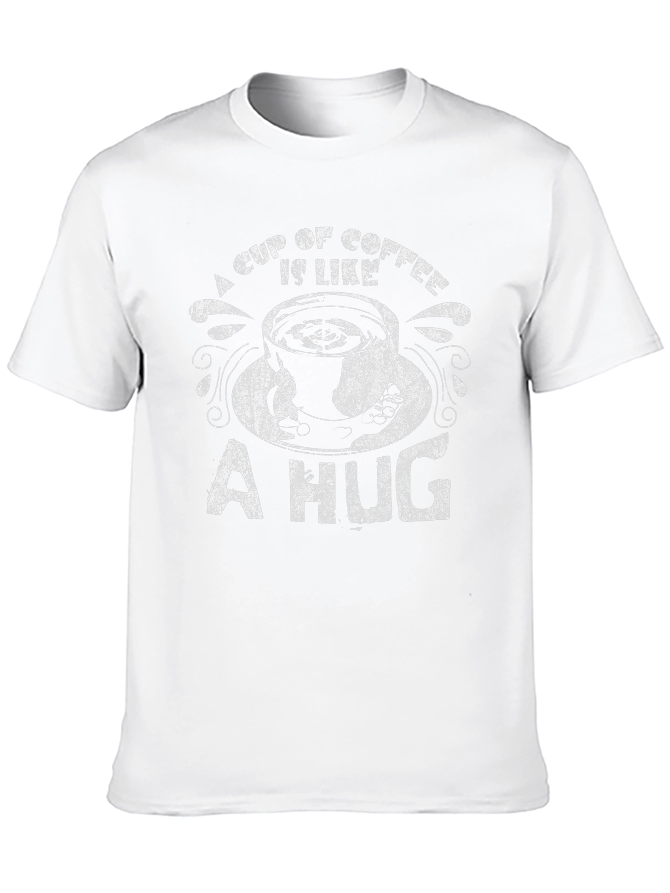 Coffee is Like a Hug Black T-Shirt