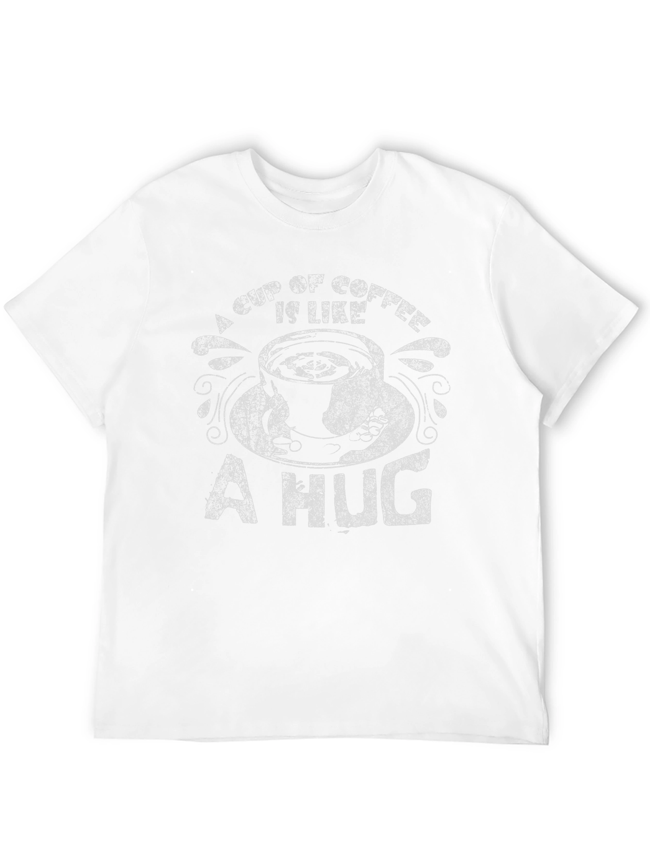 Coffee is Like a Hug Black T-Shirt