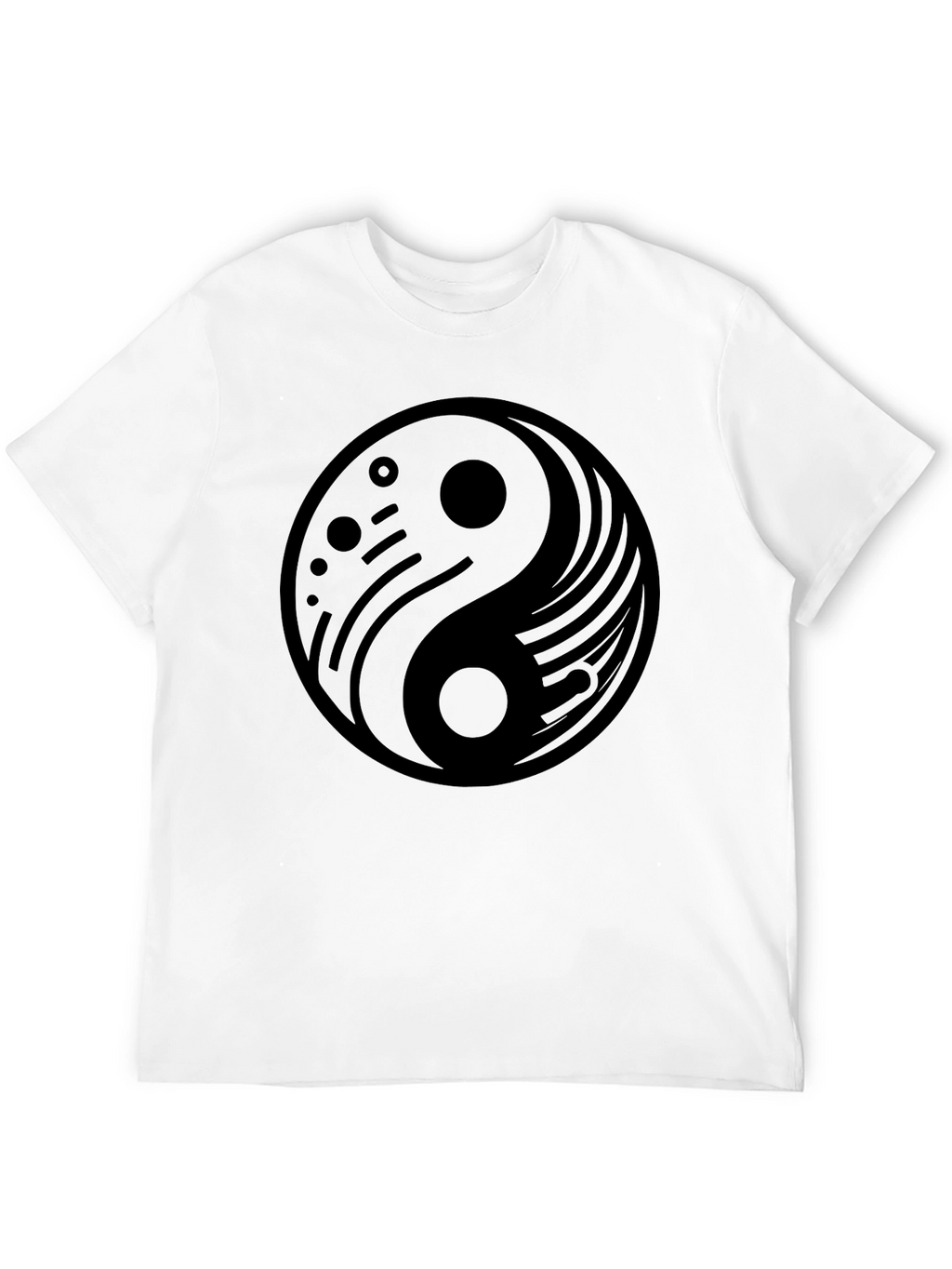 Yin Yang Graphic Black T-Shirt