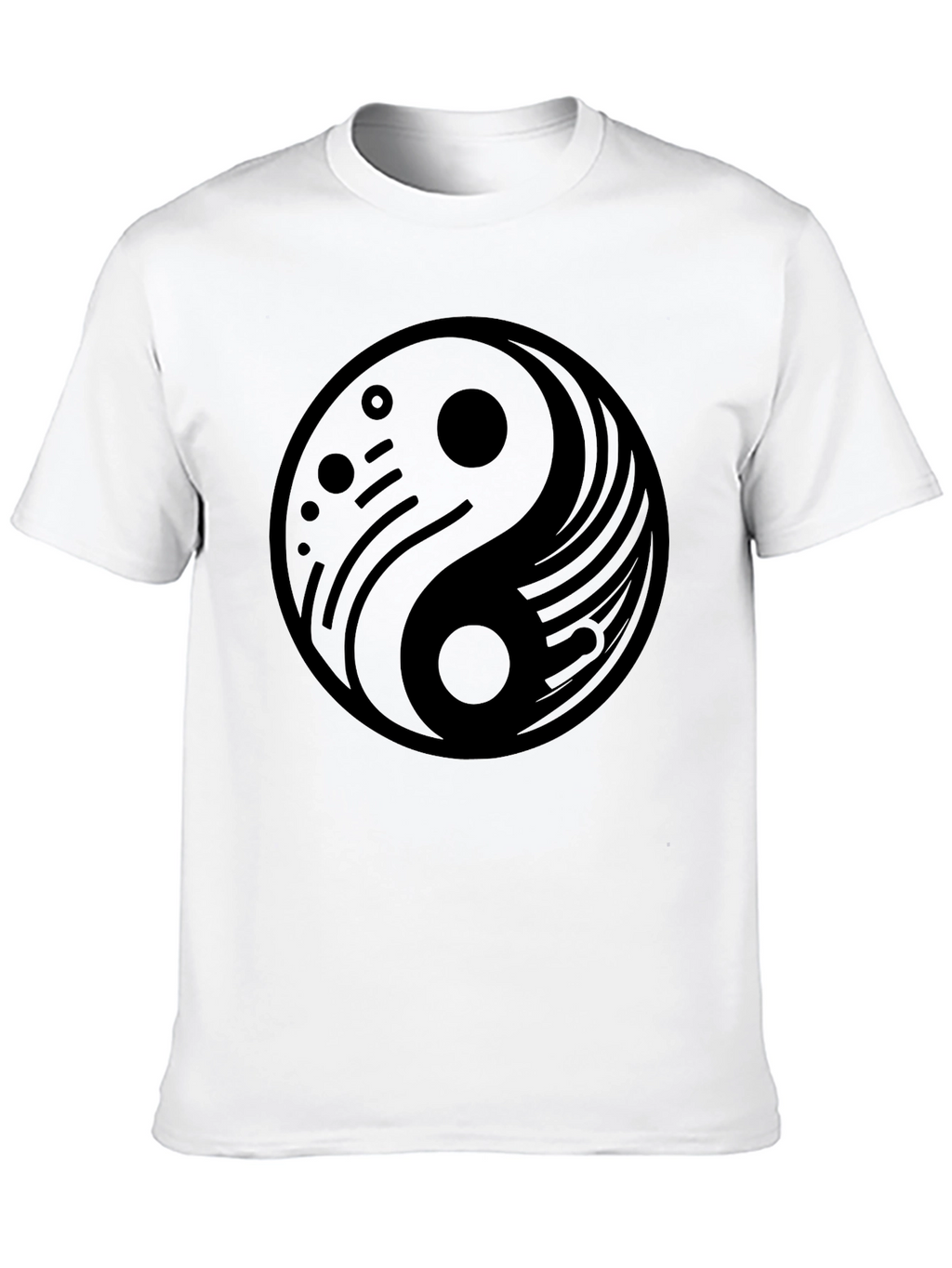 Yin Yang Graphic Black T-Shirt