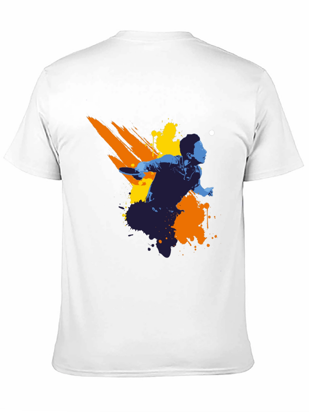 Ping Pong Player Graphic Tee - Black