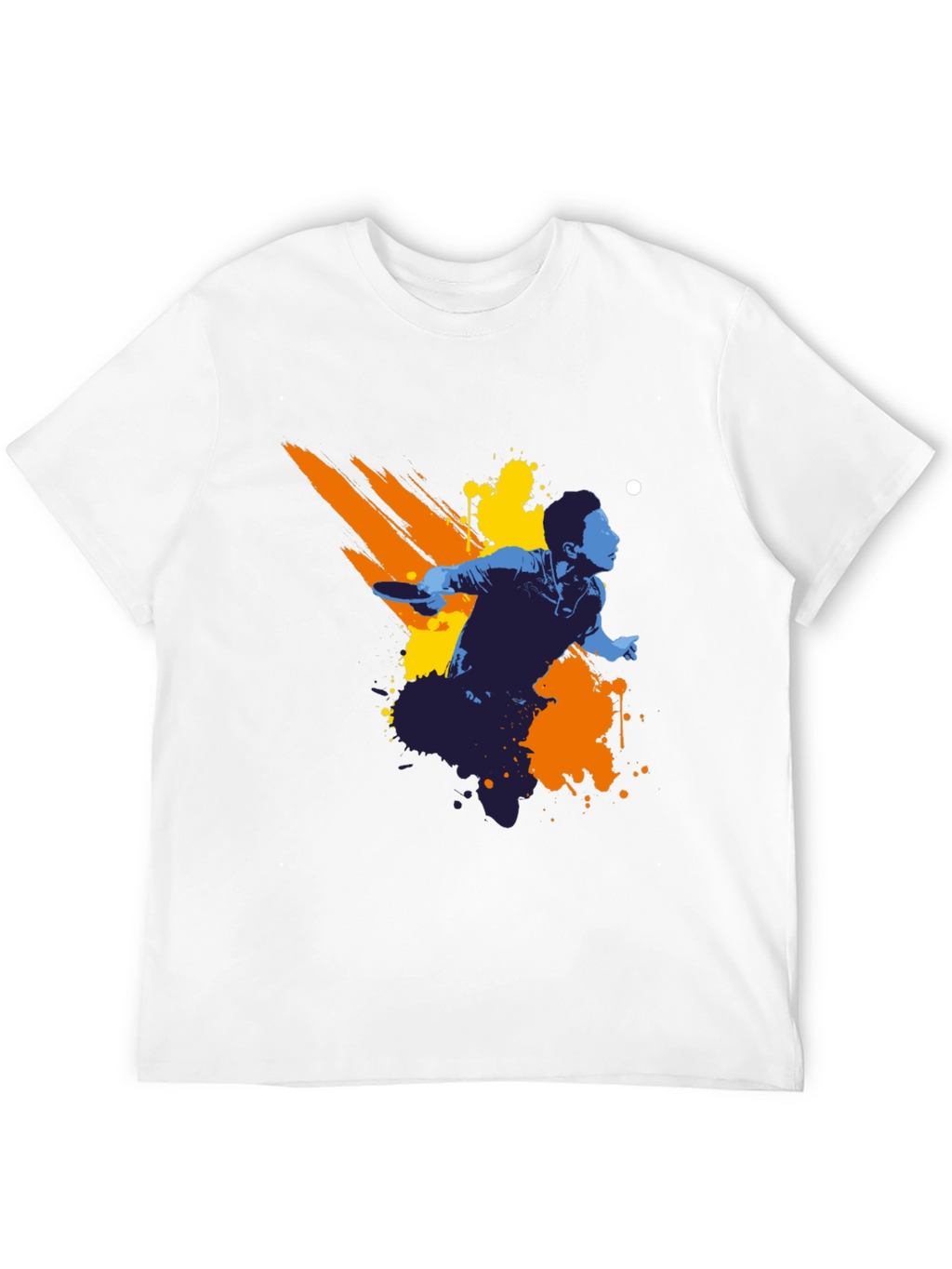 Ping Pong Player Graphic Tee - Black