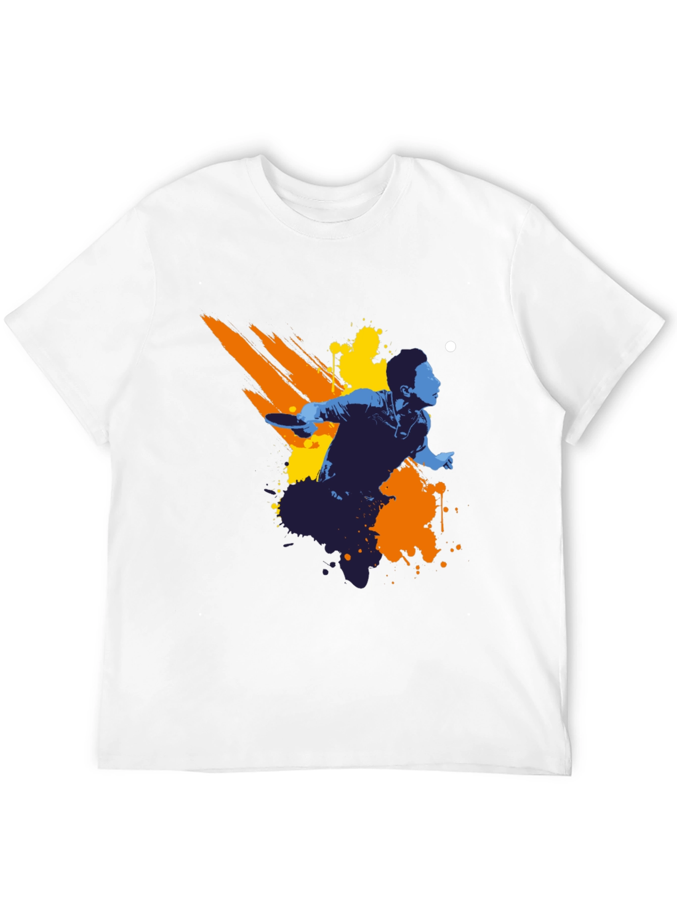 Ping Pong Player Graphic Tee - Black