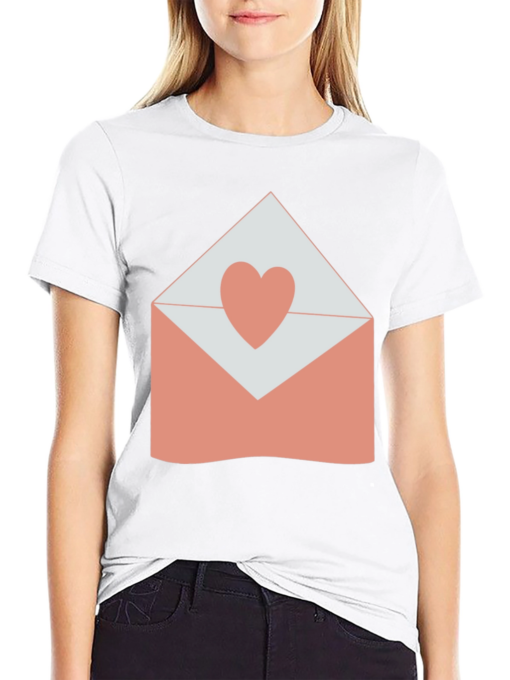 Heart Envelope Graphic T-Shirt - Love Letter Tee
