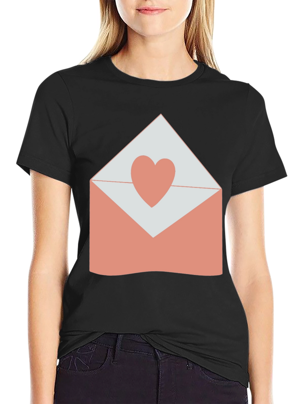 Heart Envelope Graphic T-Shirt - Love Letter Tee