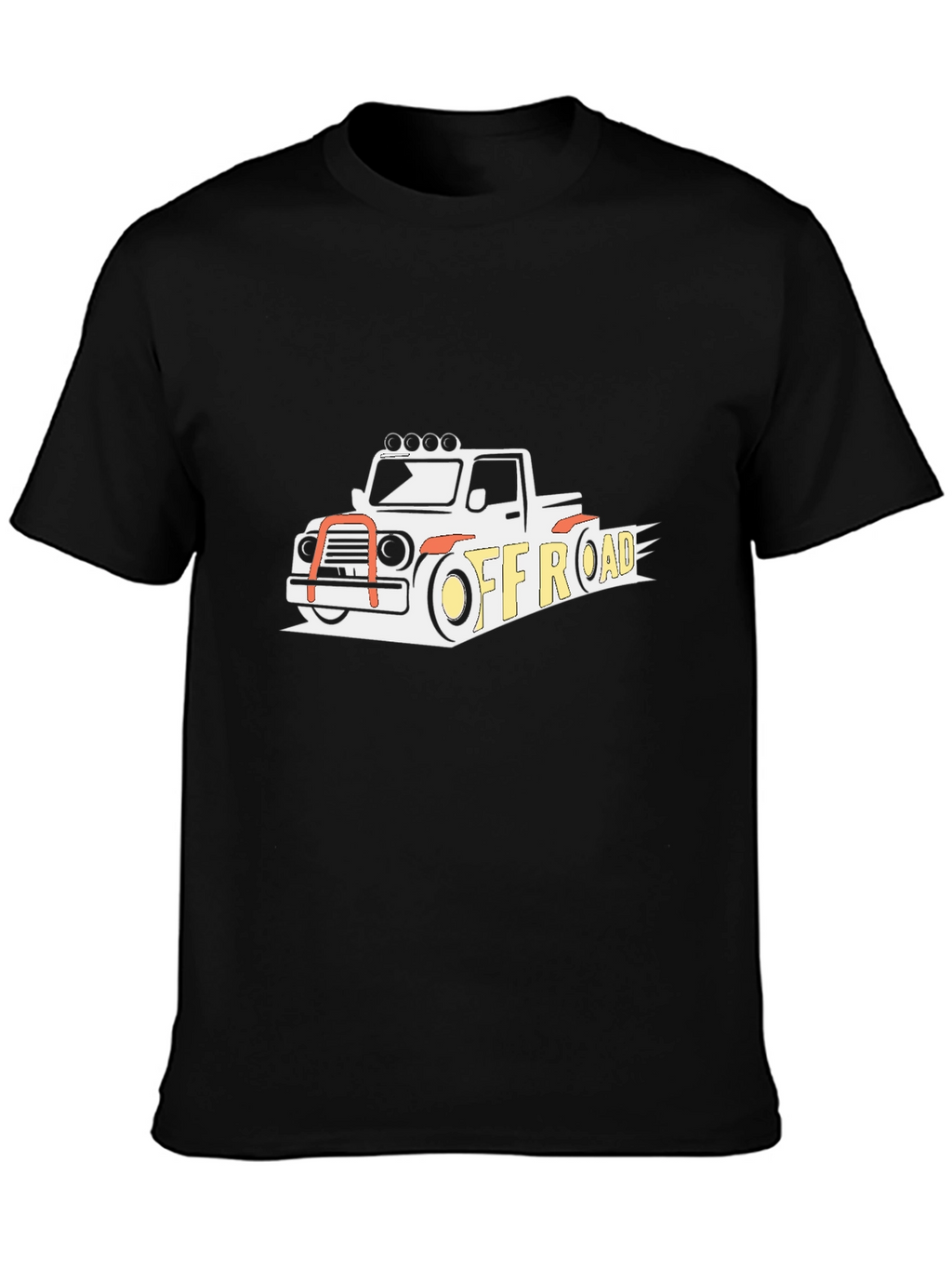 Off-Road Truck Graphic Tee - Black Casual Shirt