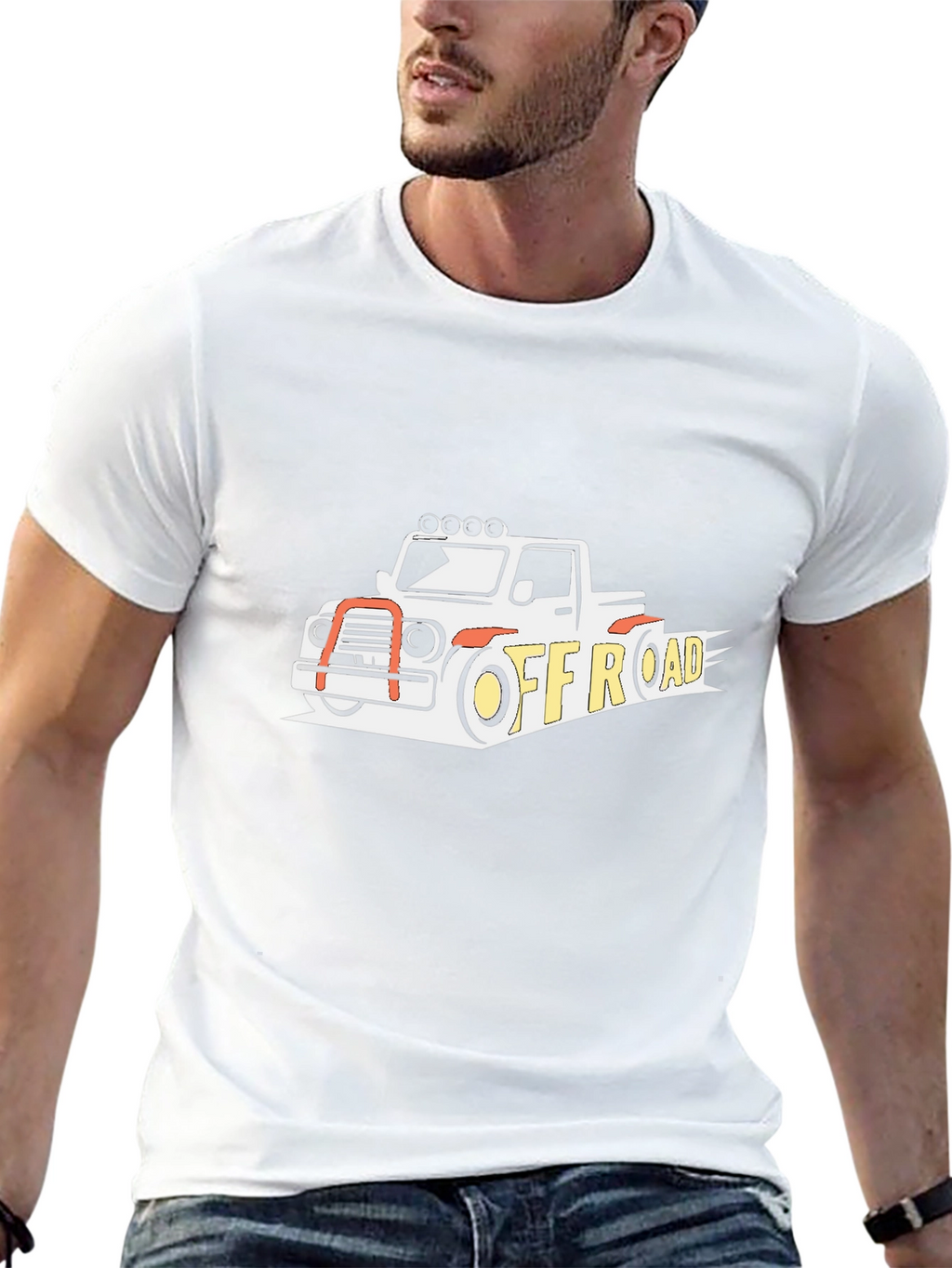 Off-Road Truck Graphic Tee - Black Casual Shirt