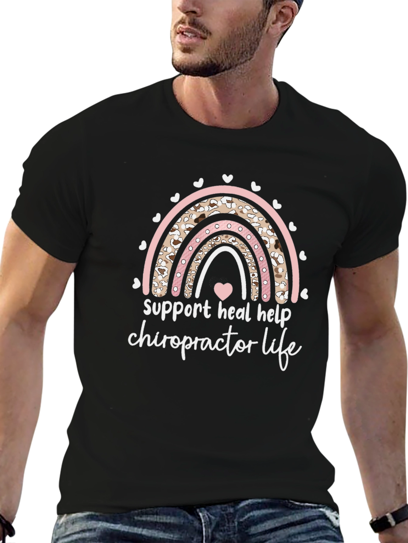 Chiropractor Life Rainbow T-Shirt