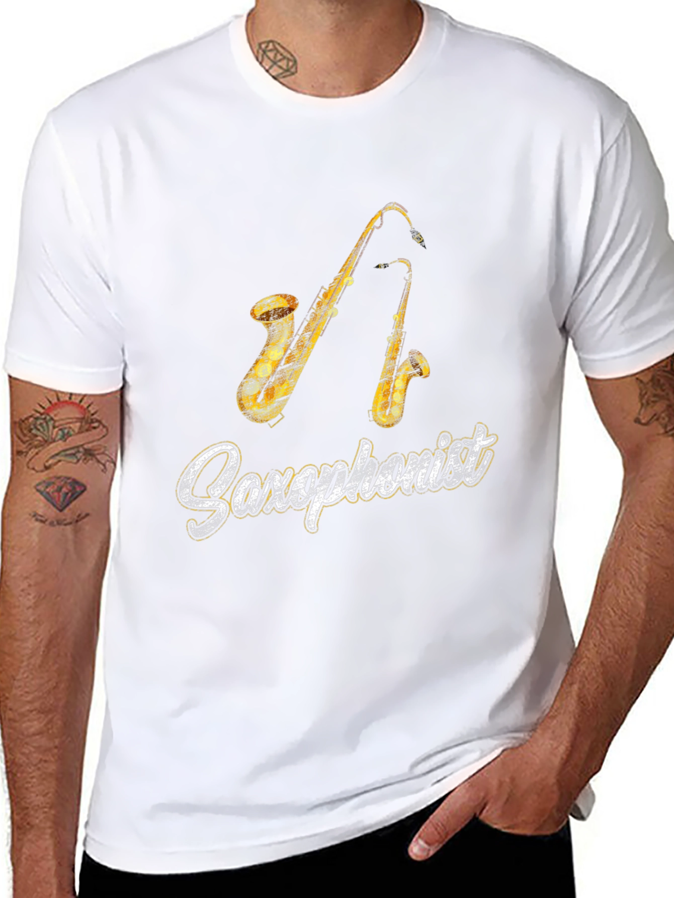 Saxophonist Graphic T-Shirt - Musician Tee