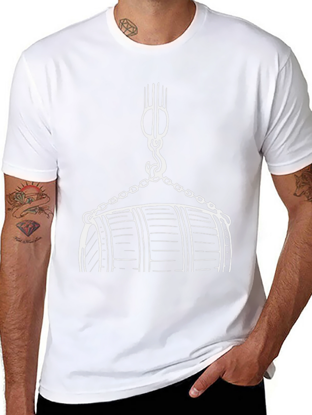 Pulley & Barrel Graphic Tee - Black
