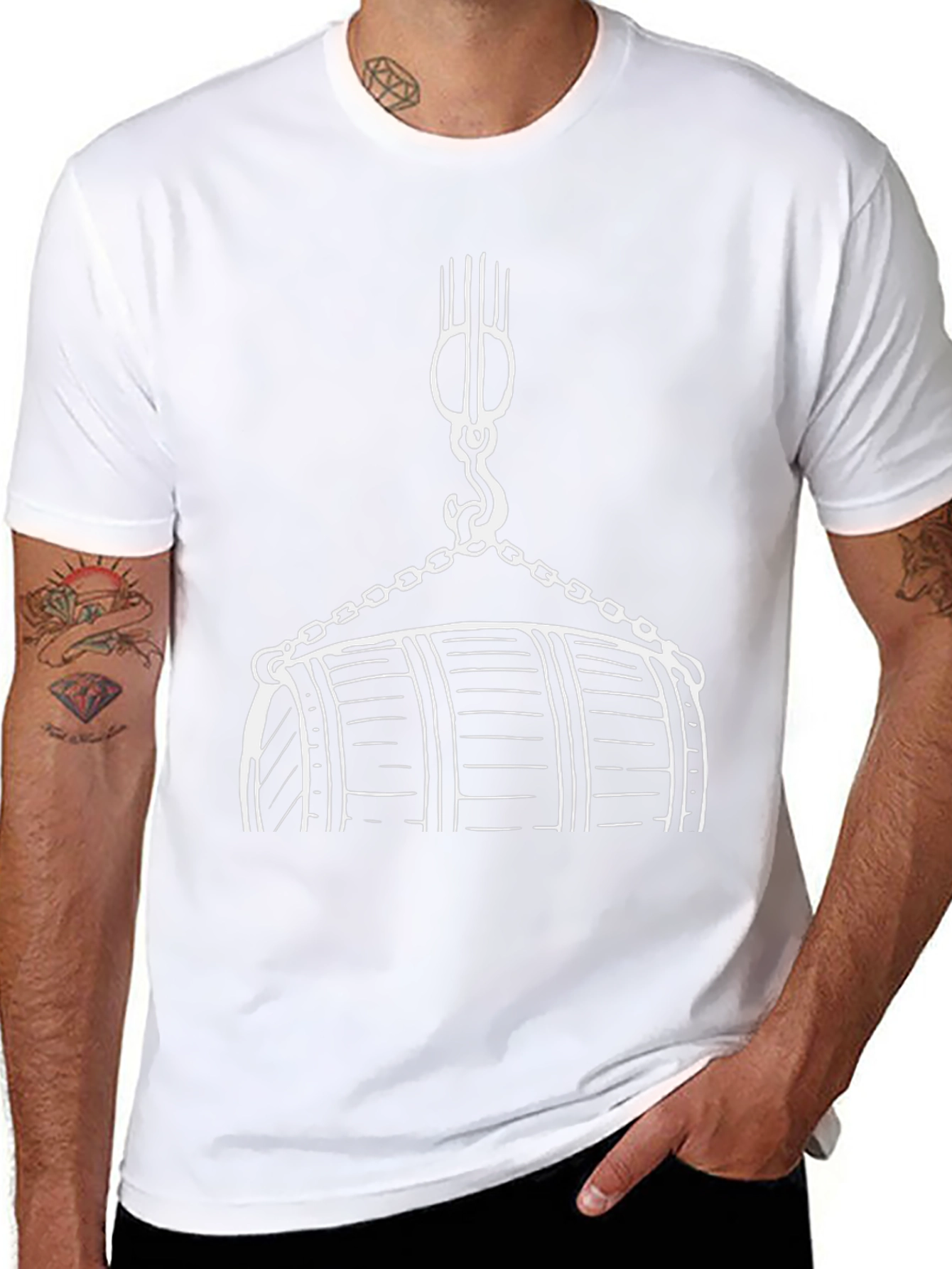 Pulley & Barrel Graphic Tee - Black