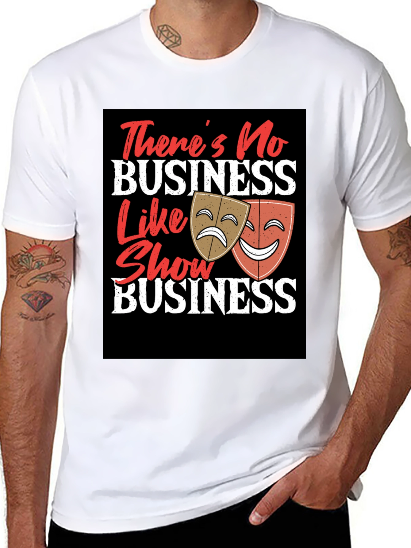 Show Business T-Shirt - Drama Masks