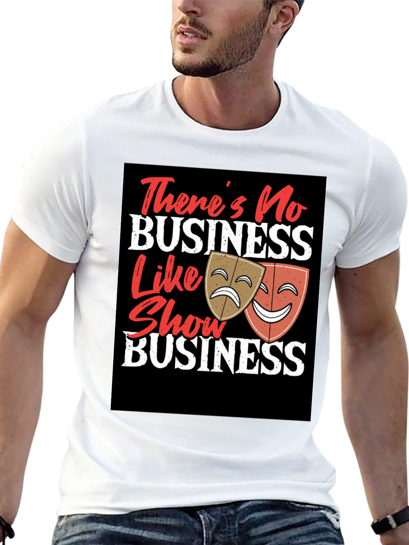 Show Business T-Shirt - Drama Masks