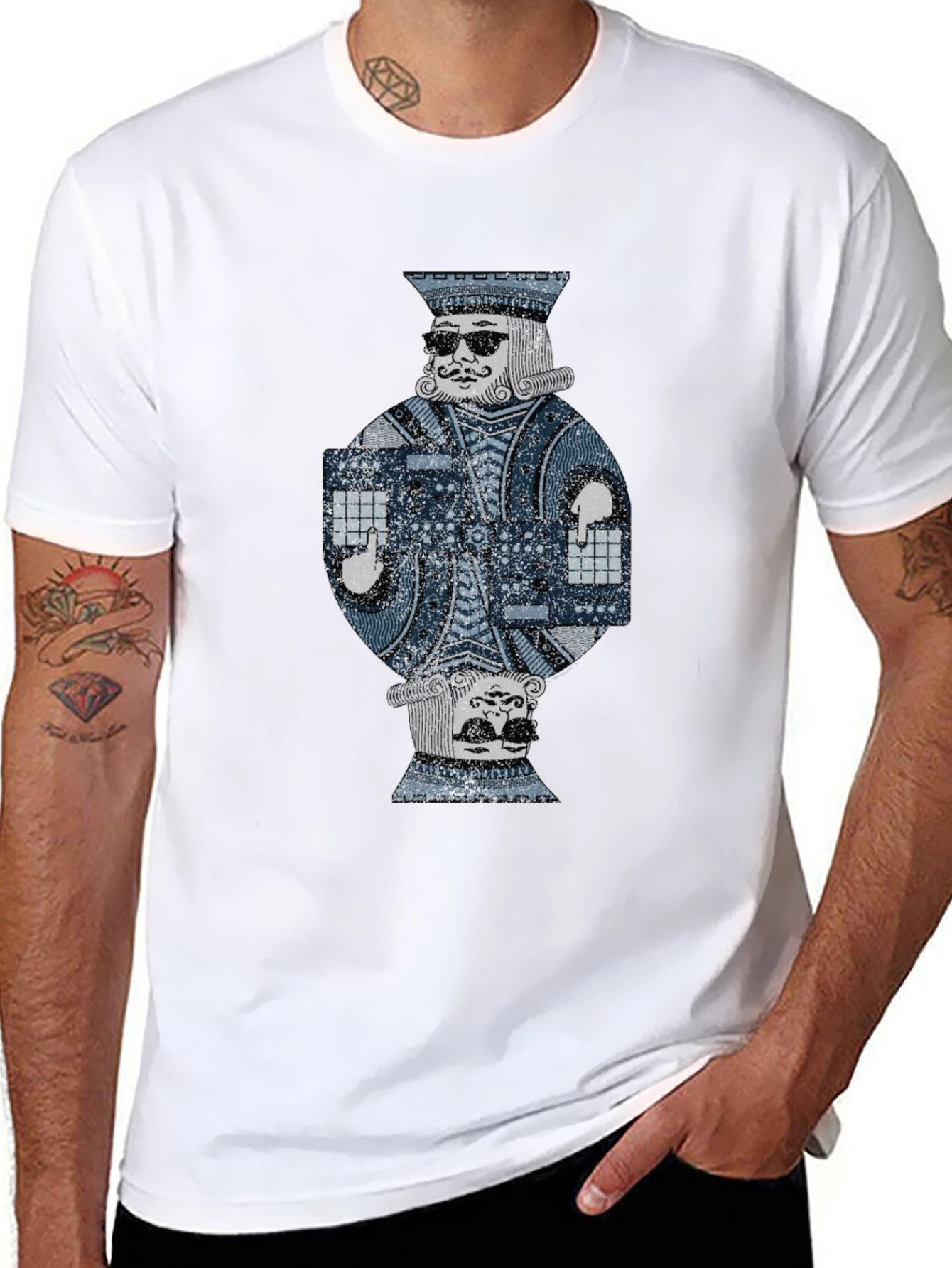 King of Beats T-Shirt - DJ Card Design