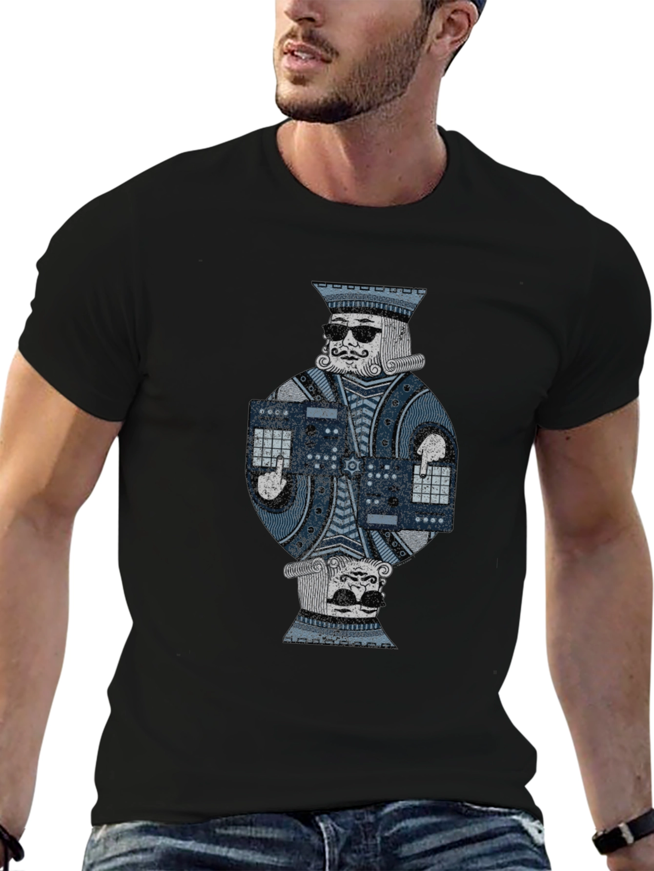 King of Beats T-Shirt - DJ Card Design