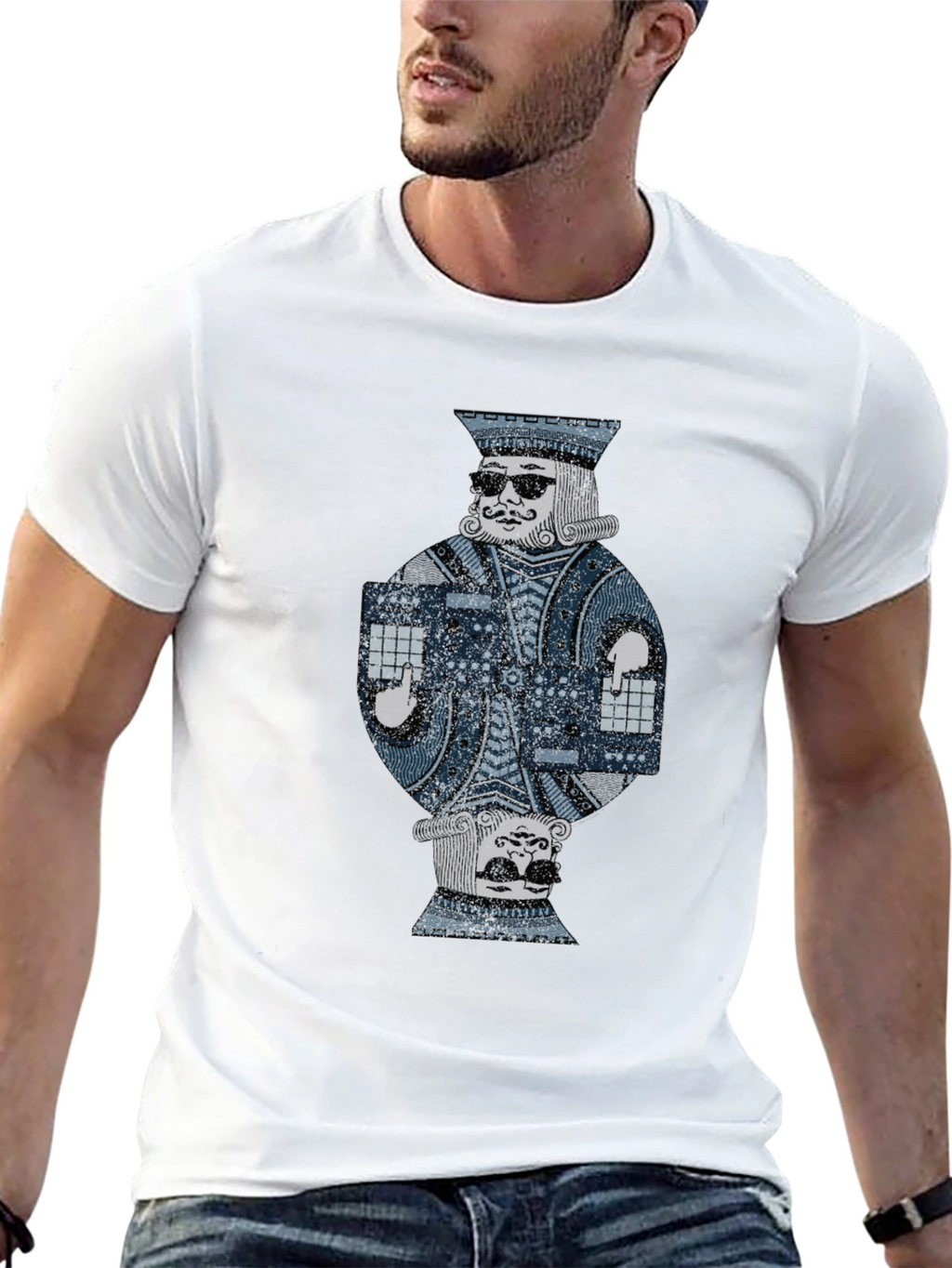 King of Beats T-Shirt - DJ Card Design