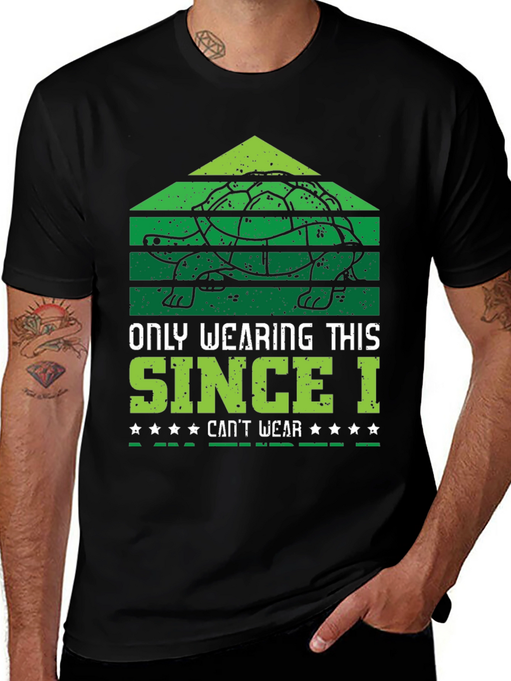 Turtle T-Shirt: Only Wearing This Since I Cant Wear...