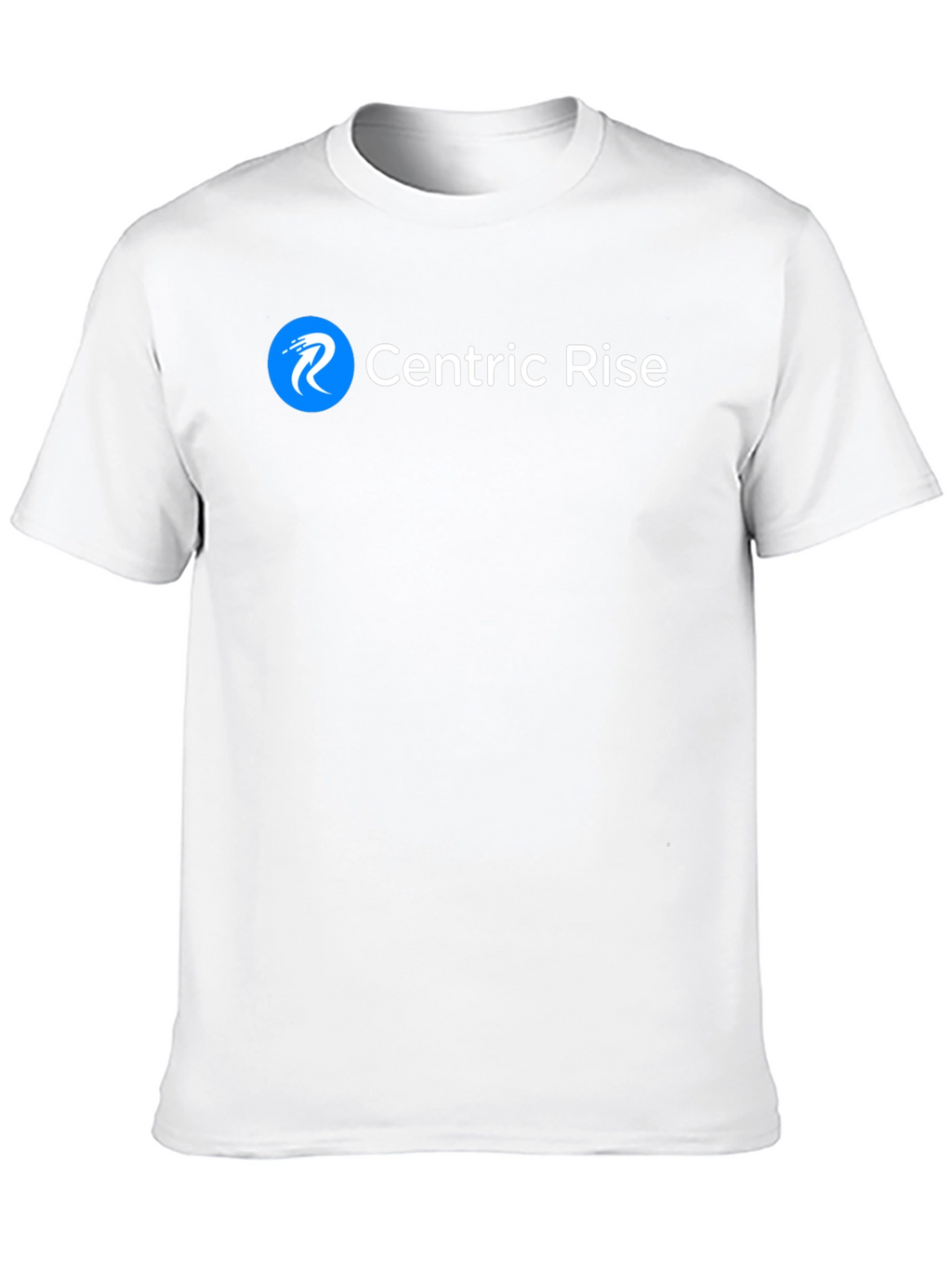 Centric Rise Black T-Shirt - Modern Logo Tee