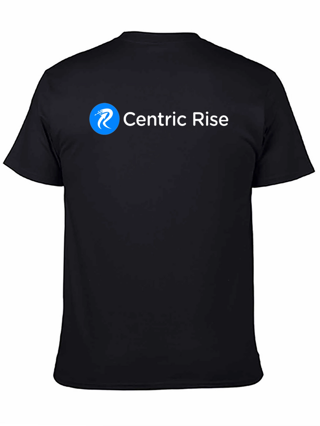 Centric Rise Black T-Shirt - Modern Logo Tee
