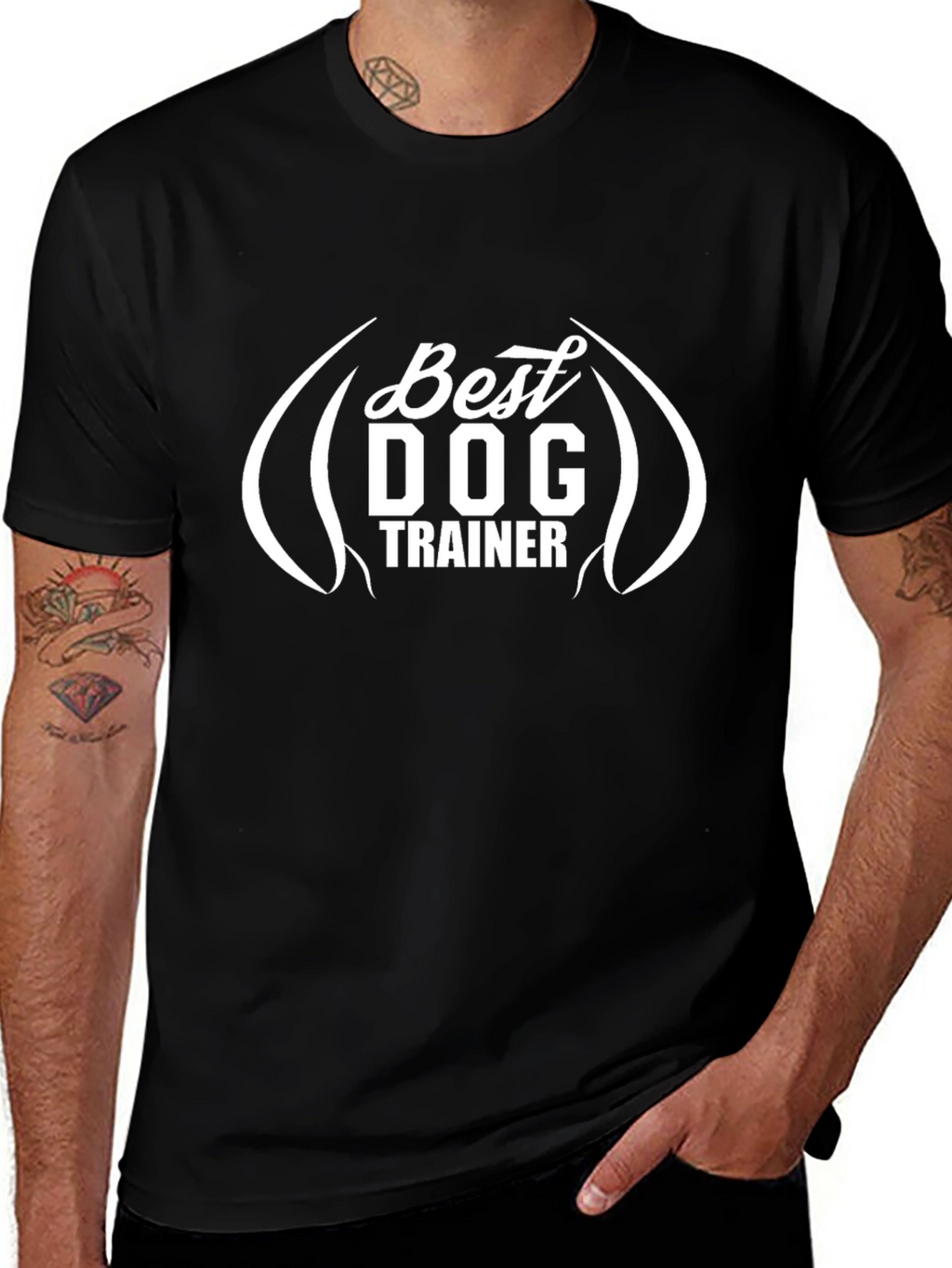 Best Dog Trainer Black T-Shirt