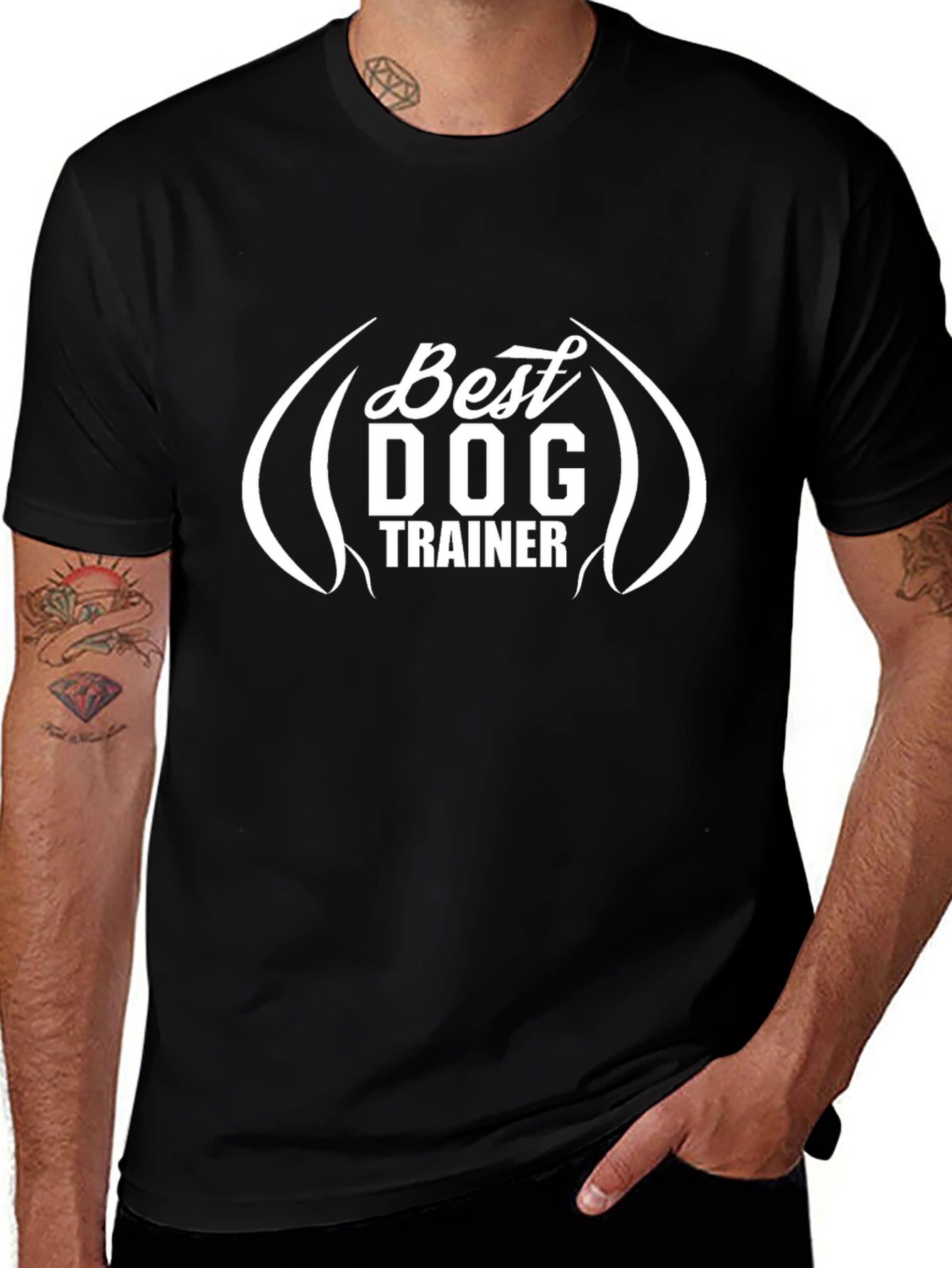 Best Dog Trainer Black T-Shirt