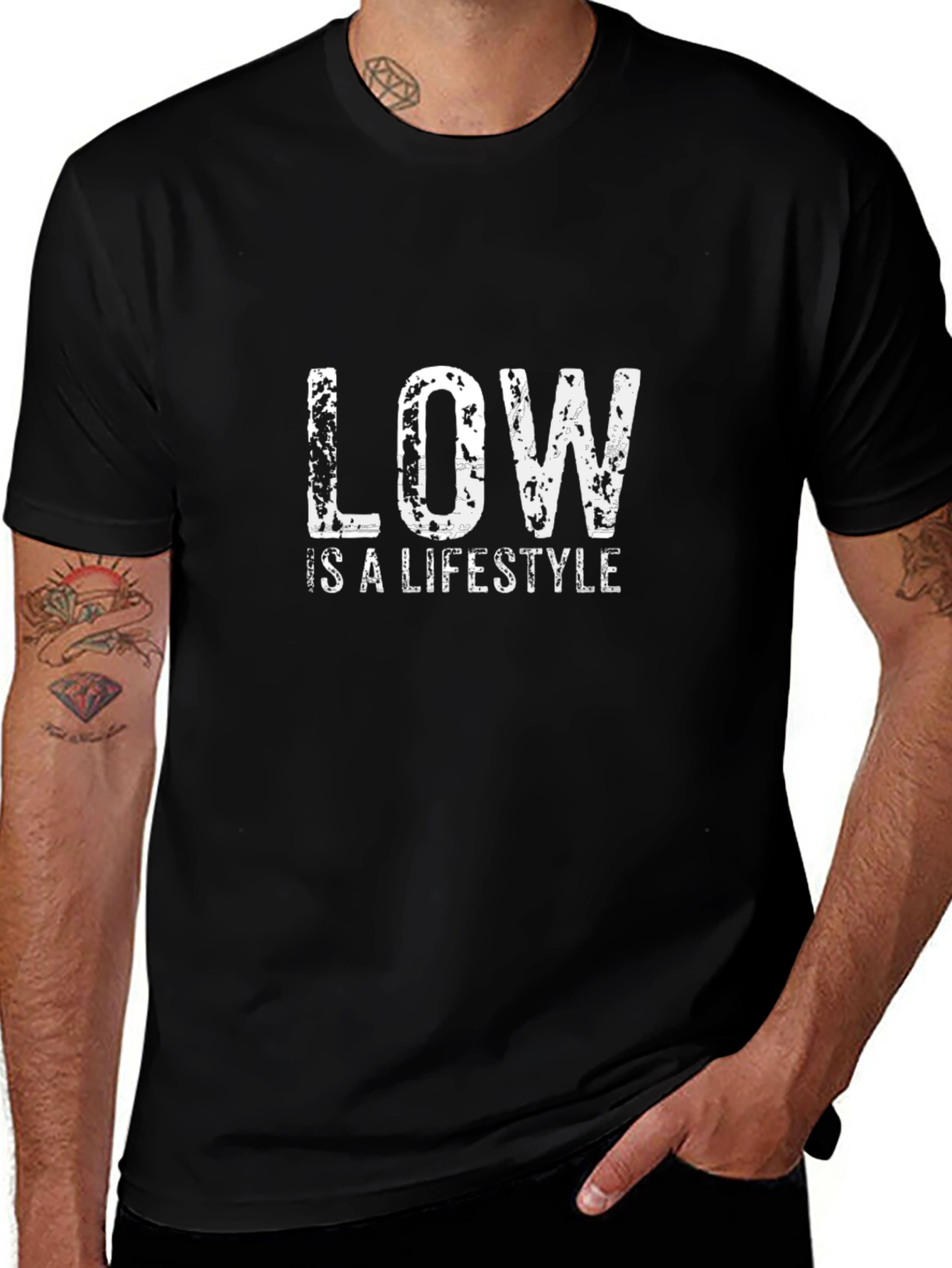 Low is a Lifestyle Black T-Shirt