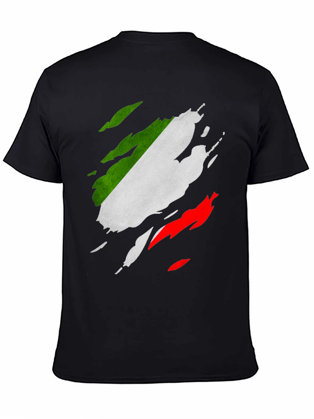 Italian Flag Ripped T-Shirt - Patriotic Italy Tee