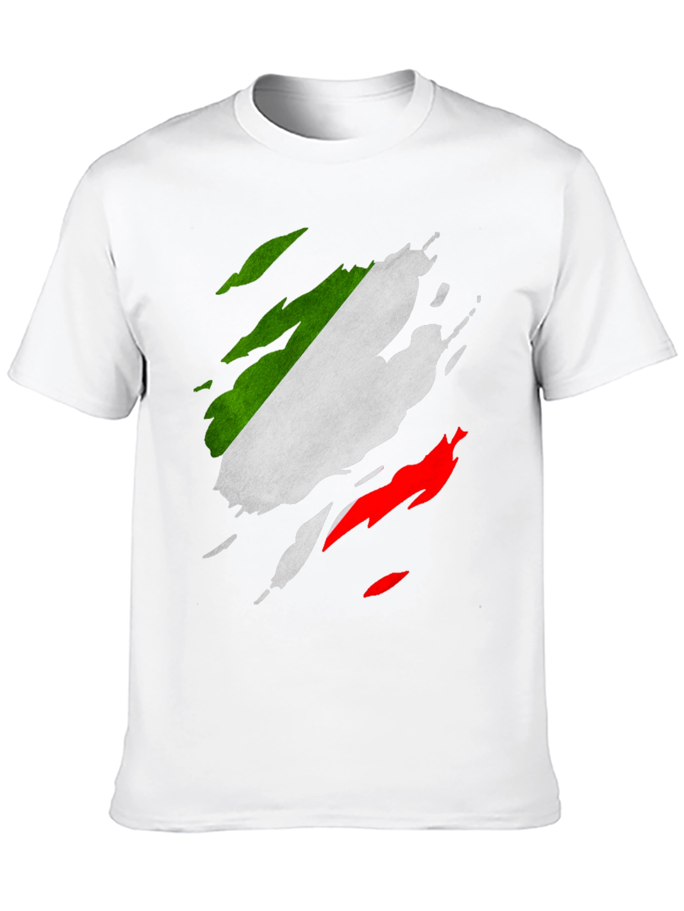 Italian Flag Ripped T-Shirt - Patriotic Italy Tee