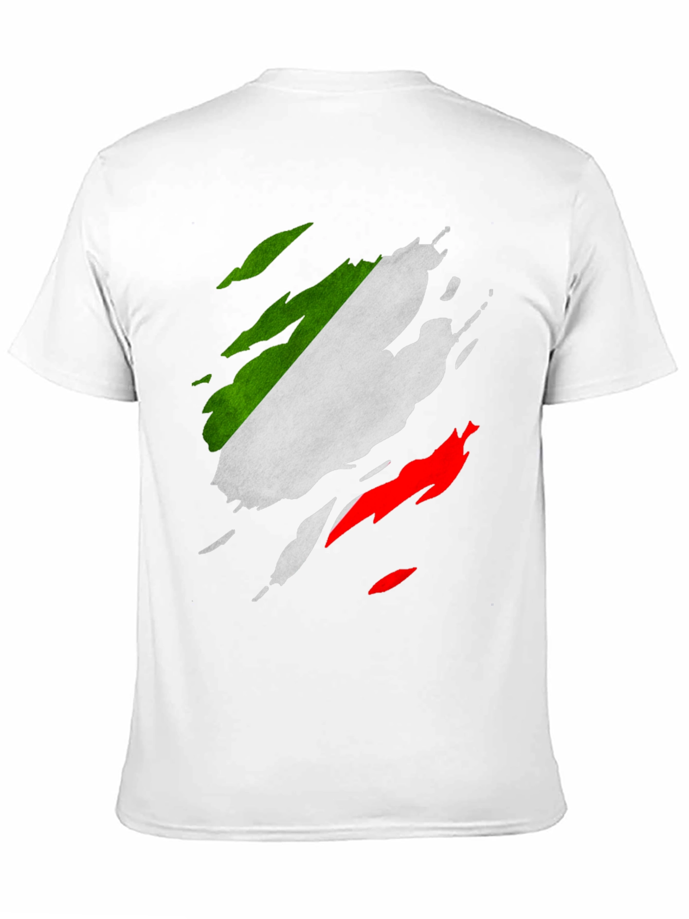 Italian Flag Ripped T-Shirt - Patriotic Italy Tee