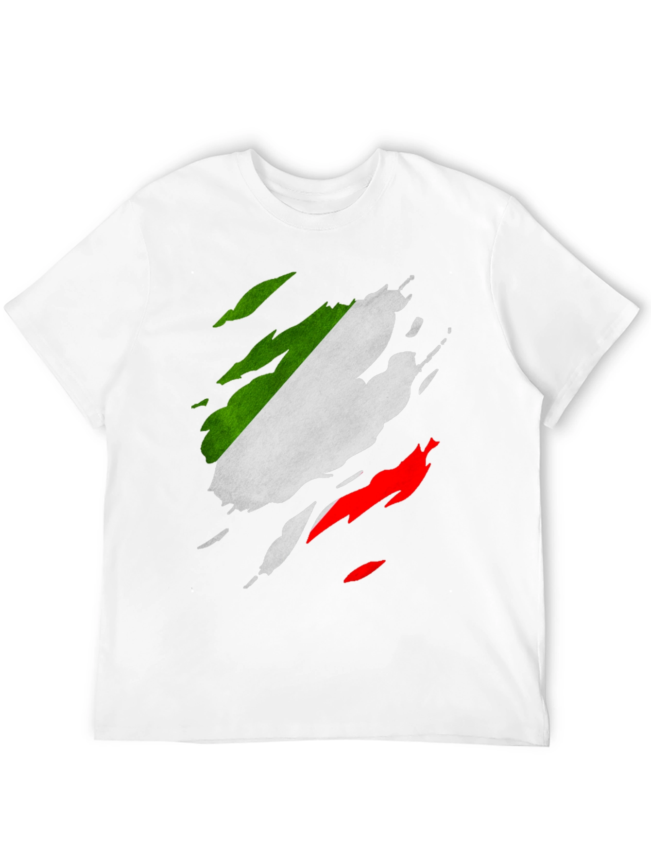 Italian Flag Ripped T-Shirt - Patriotic Italy Tee