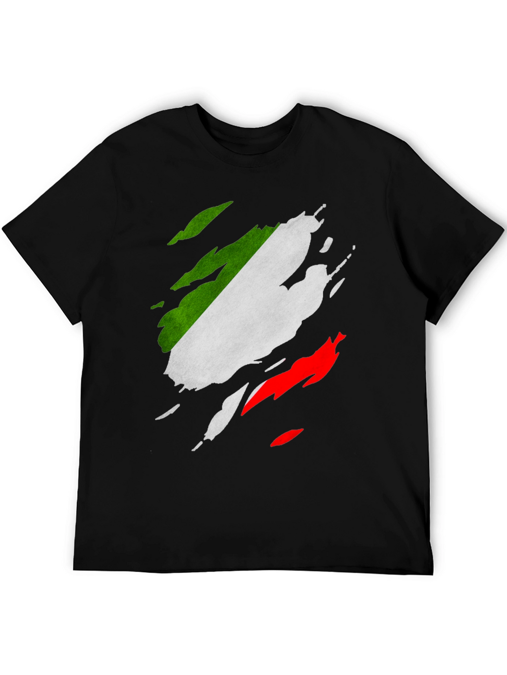Italian Flag Ripped T-Shirt - Patriotic Italy Tee