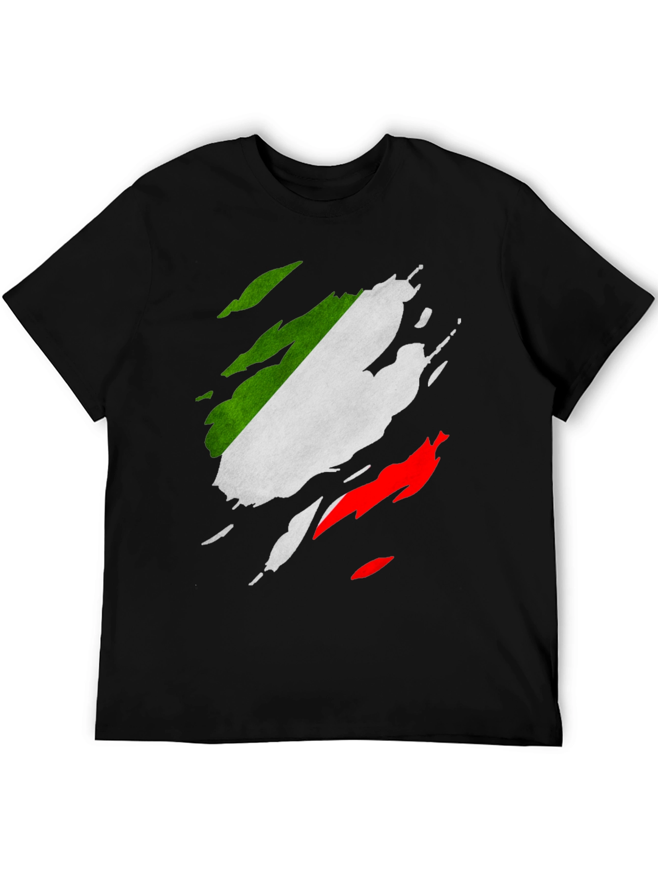 Italian Flag Ripped T-Shirt - Patriotic Italy Tee