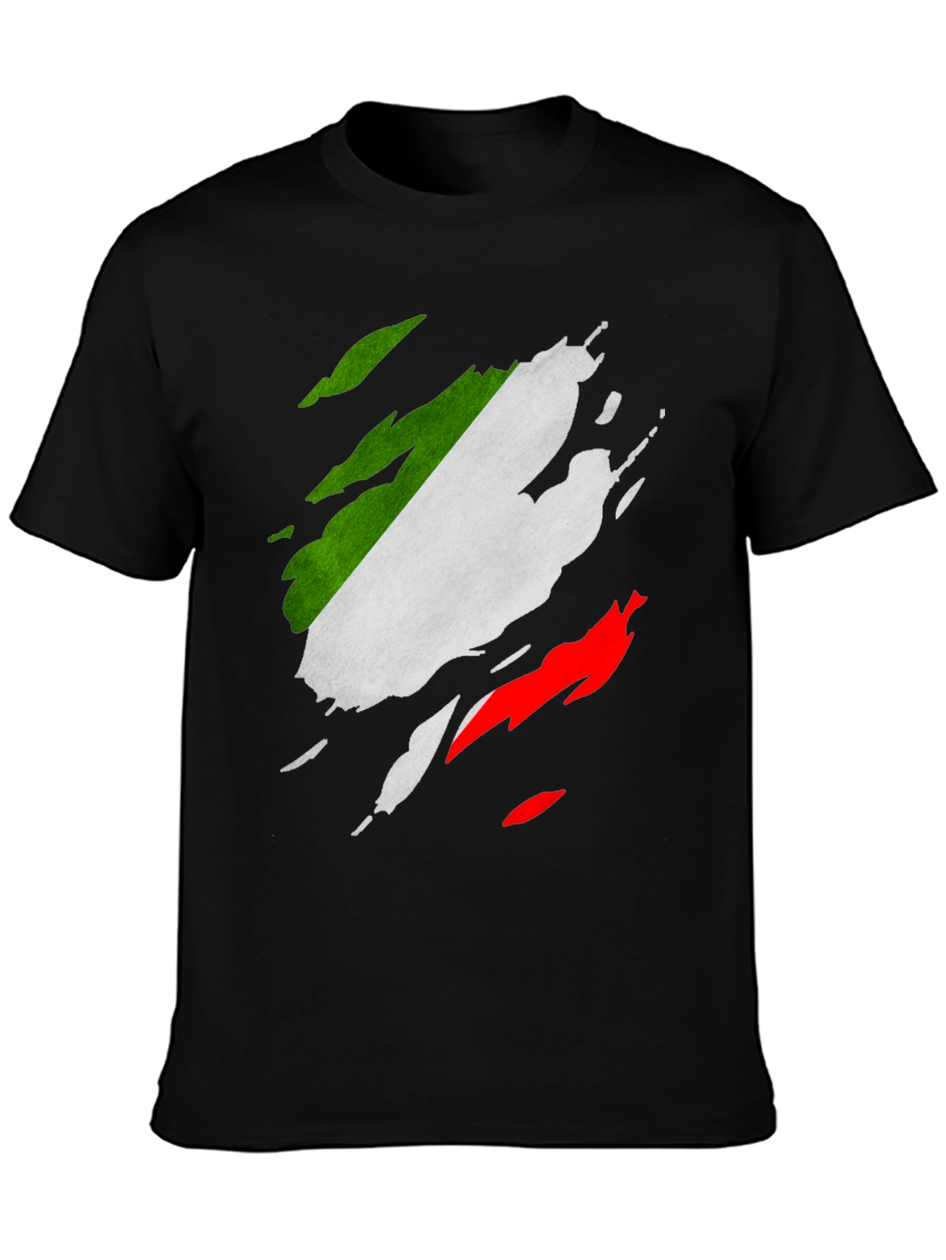 Italian Flag Ripped T-Shirt - Patriotic Italy Tee
