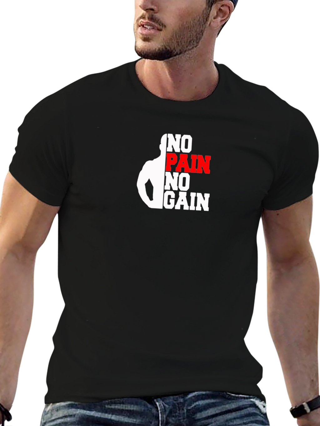 No Pain No Gain Black T-Shirt
