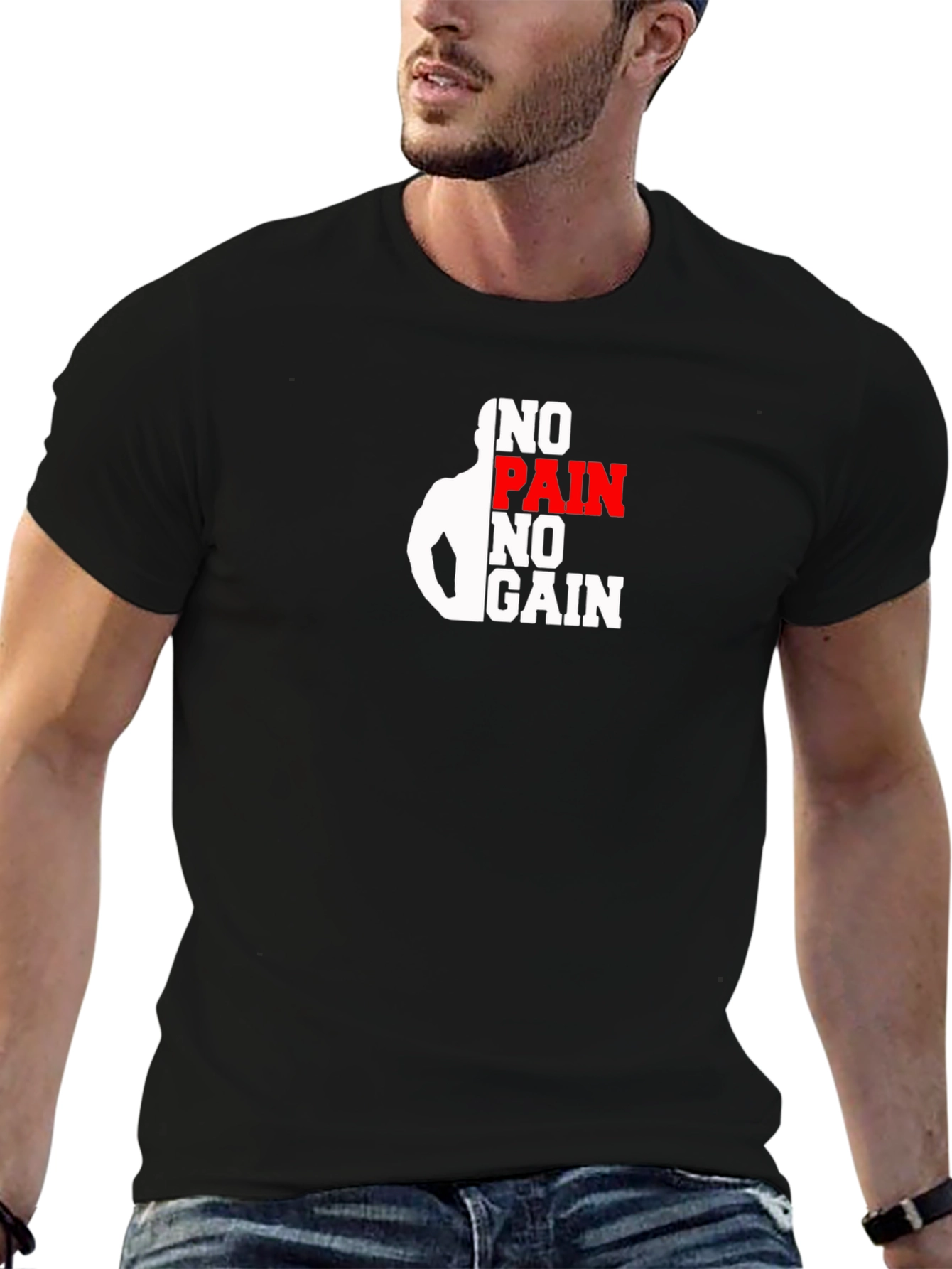 No Pain No Gain Black T-Shirt
