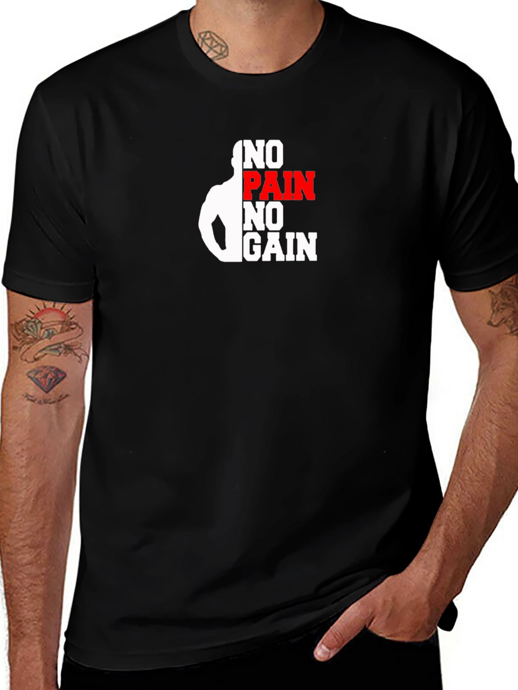 No Pain No Gain Black T-Shirt