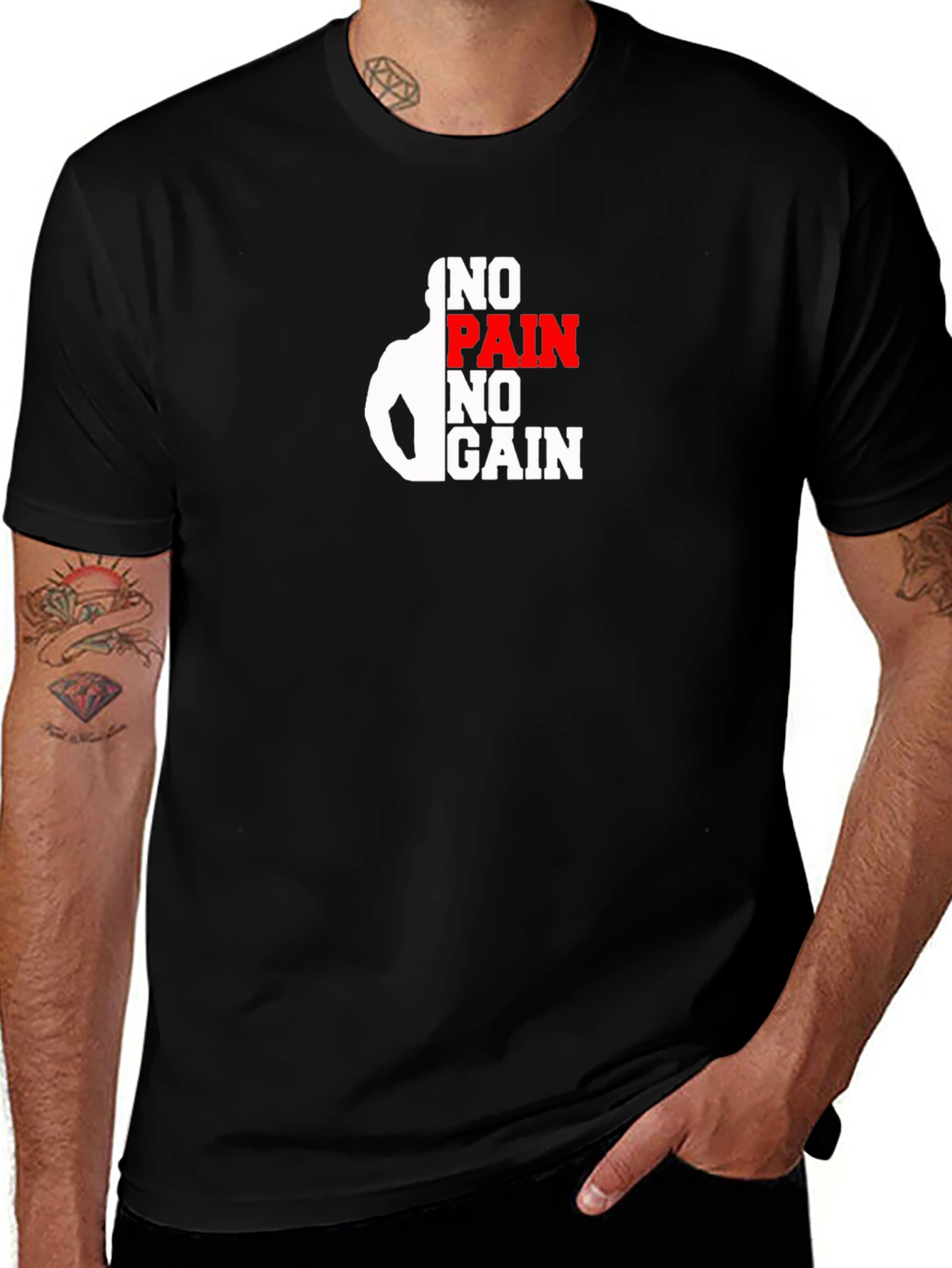 No Pain No Gain Black T-Shirt