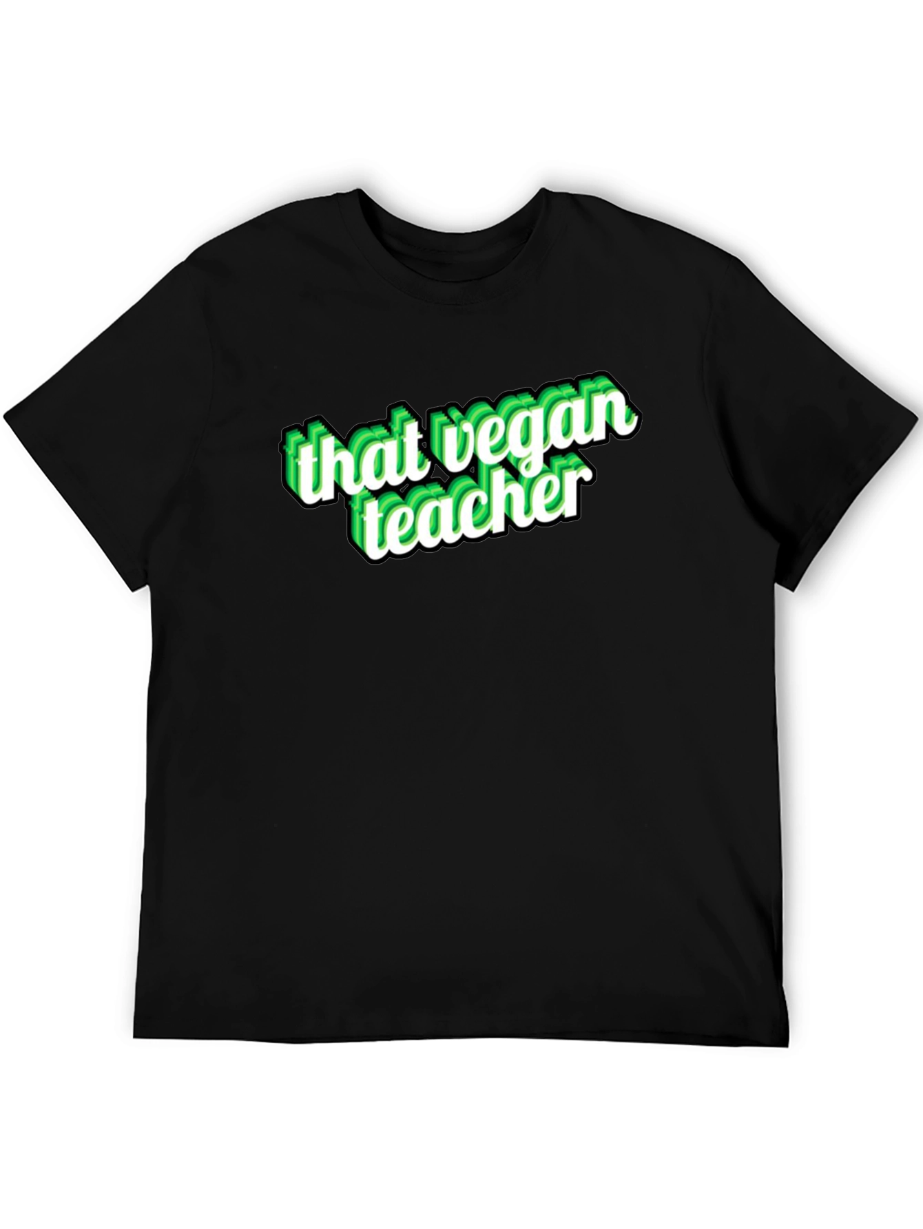That Vegan Teacher Black Graphic T-Shirt