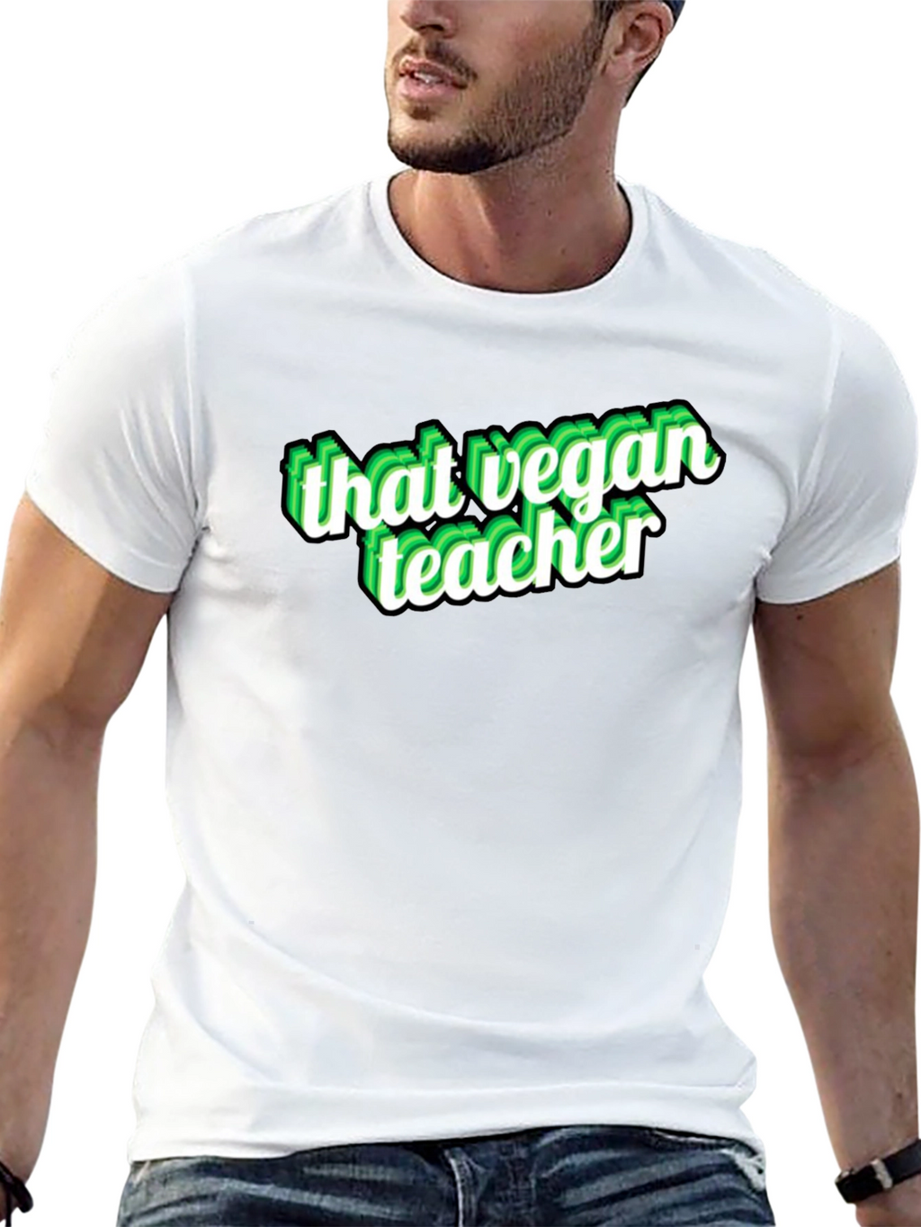 That Vegan Teacher Black Graphic T-Shirt