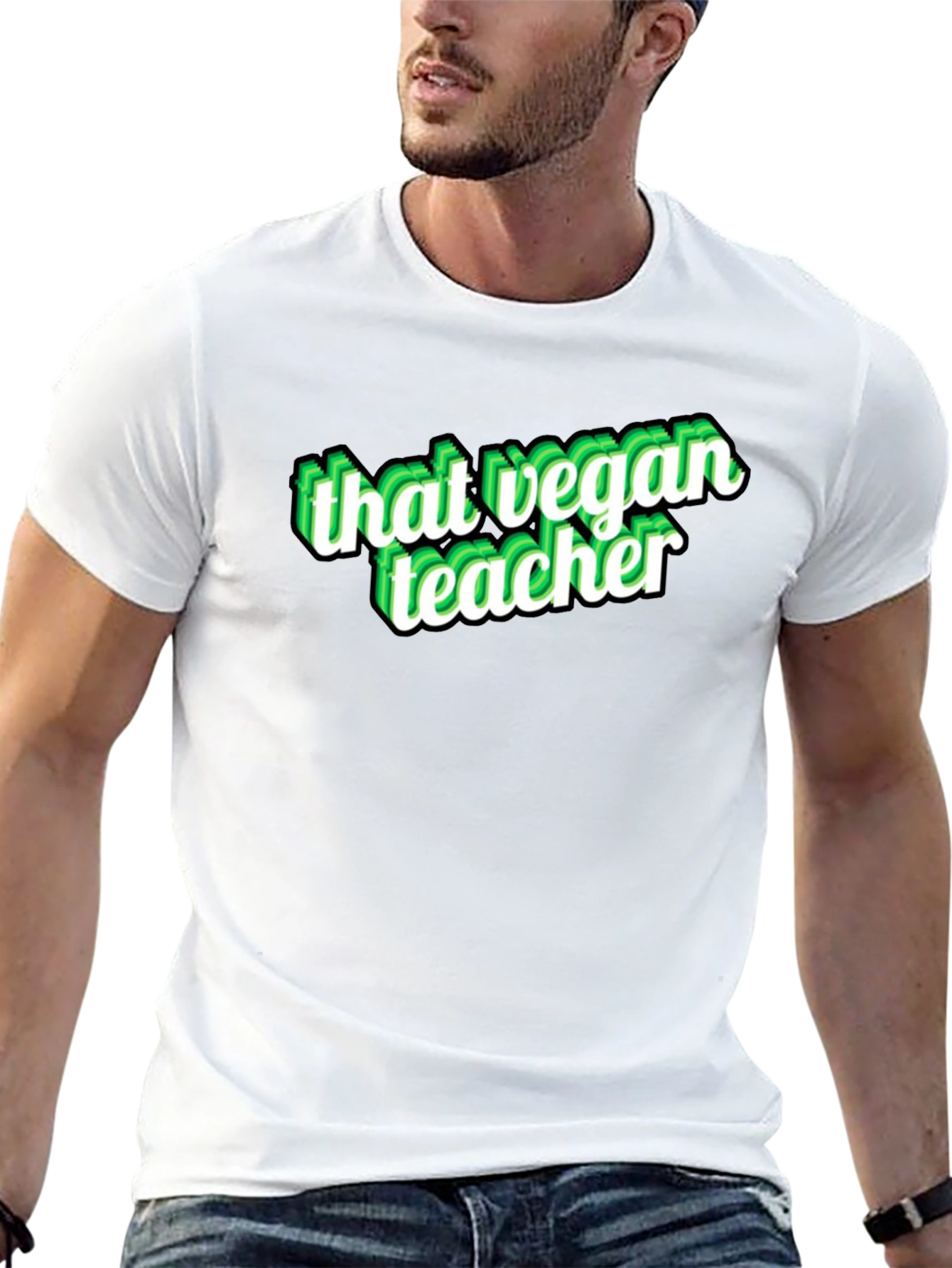 That Vegan Teacher Black Graphic T-Shirt
