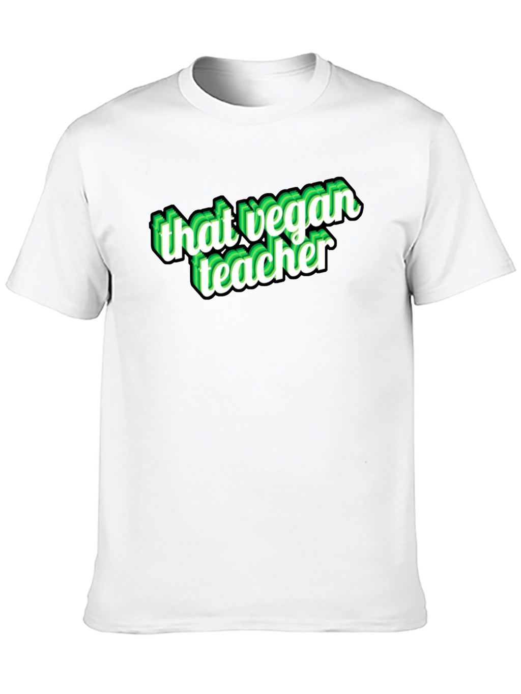 That Vegan Teacher Black Graphic T-Shirt