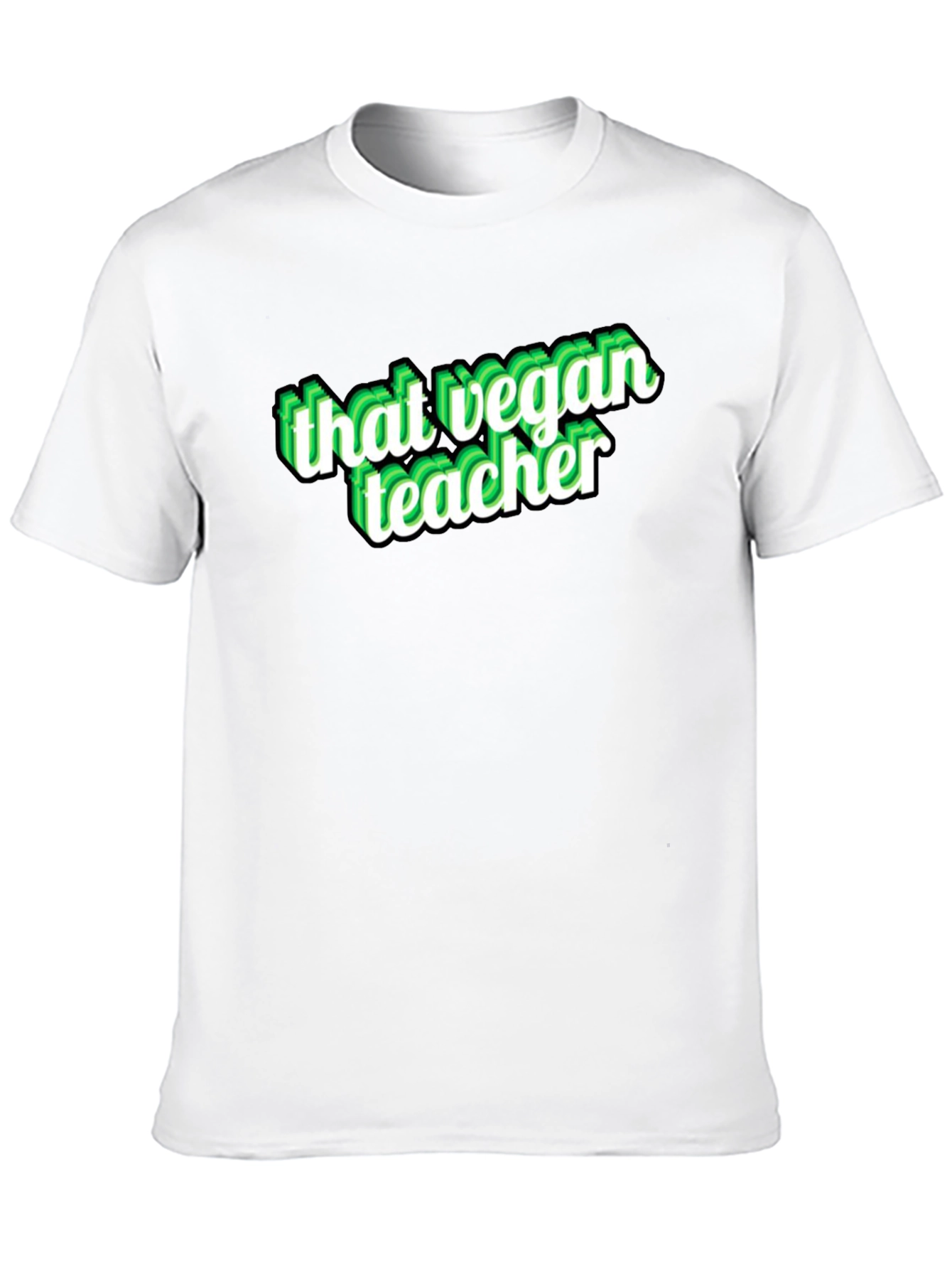 That Vegan Teacher Black Graphic T-Shirt