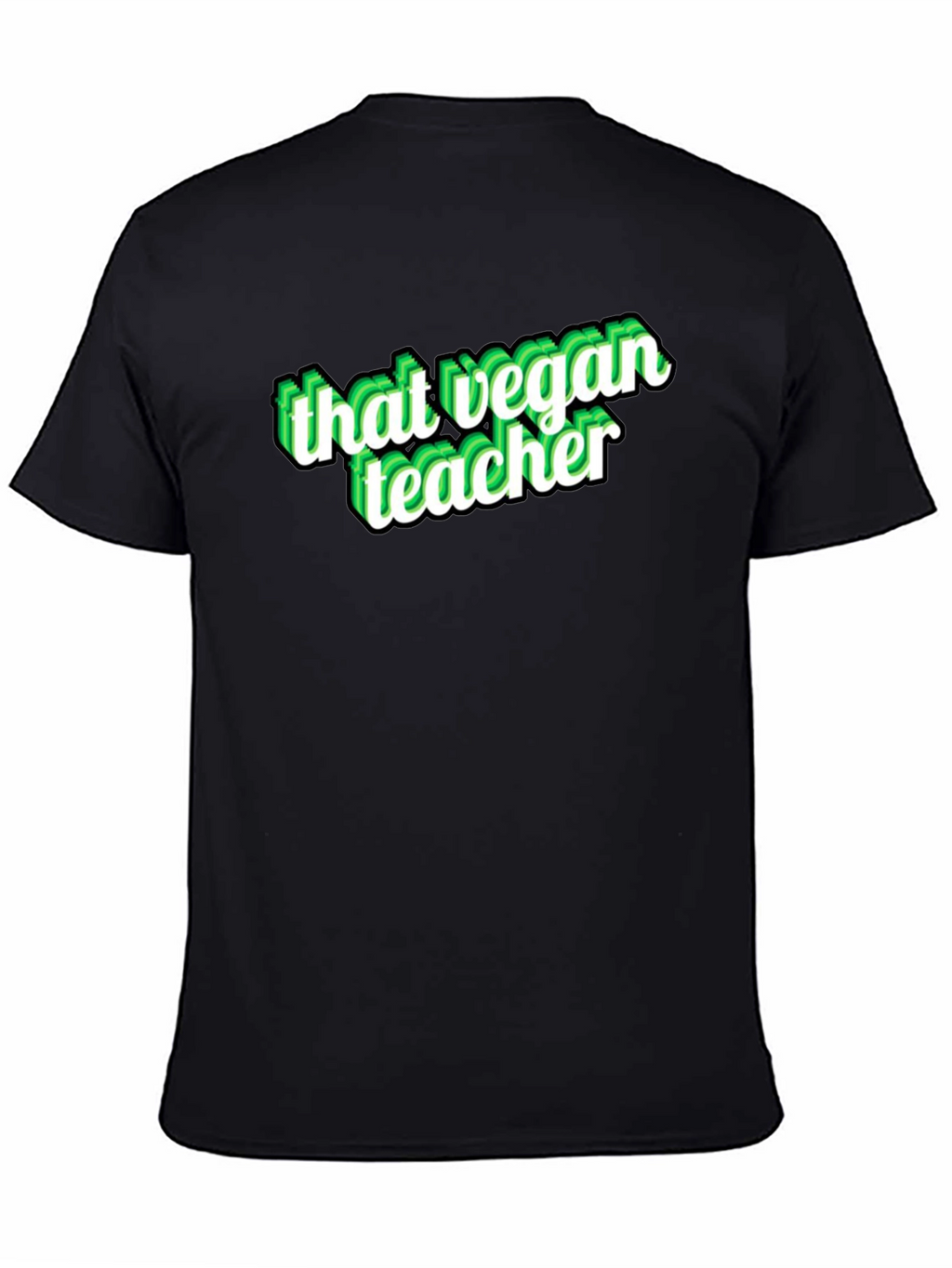 That Vegan Teacher Black Graphic T-Shirt